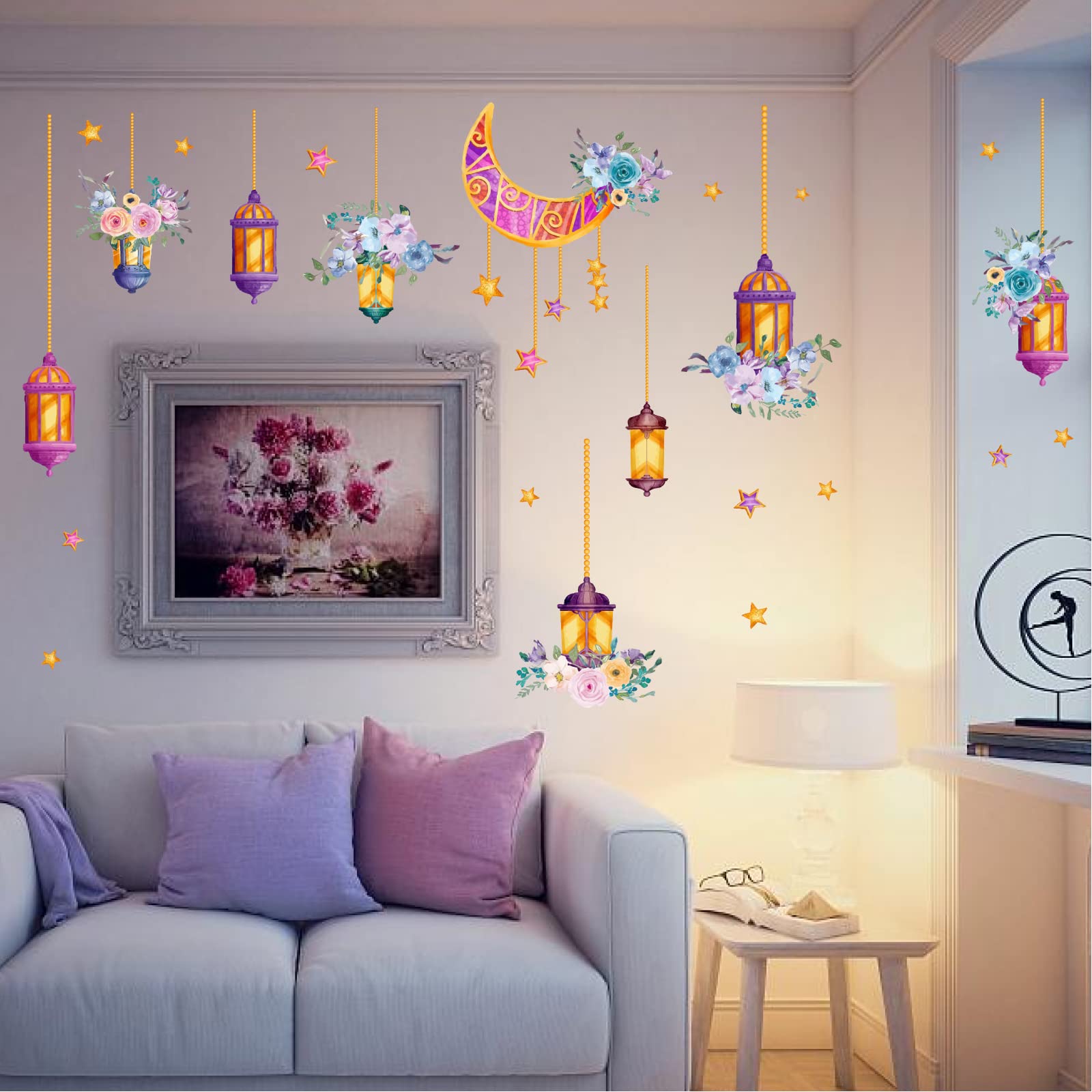 Calcomanías De Pared Con Citas Del Corán Y Duas En árabe - 30 Tarjetas, 7.8x3.5 Pulgadas, Regalo Ramadán Eid