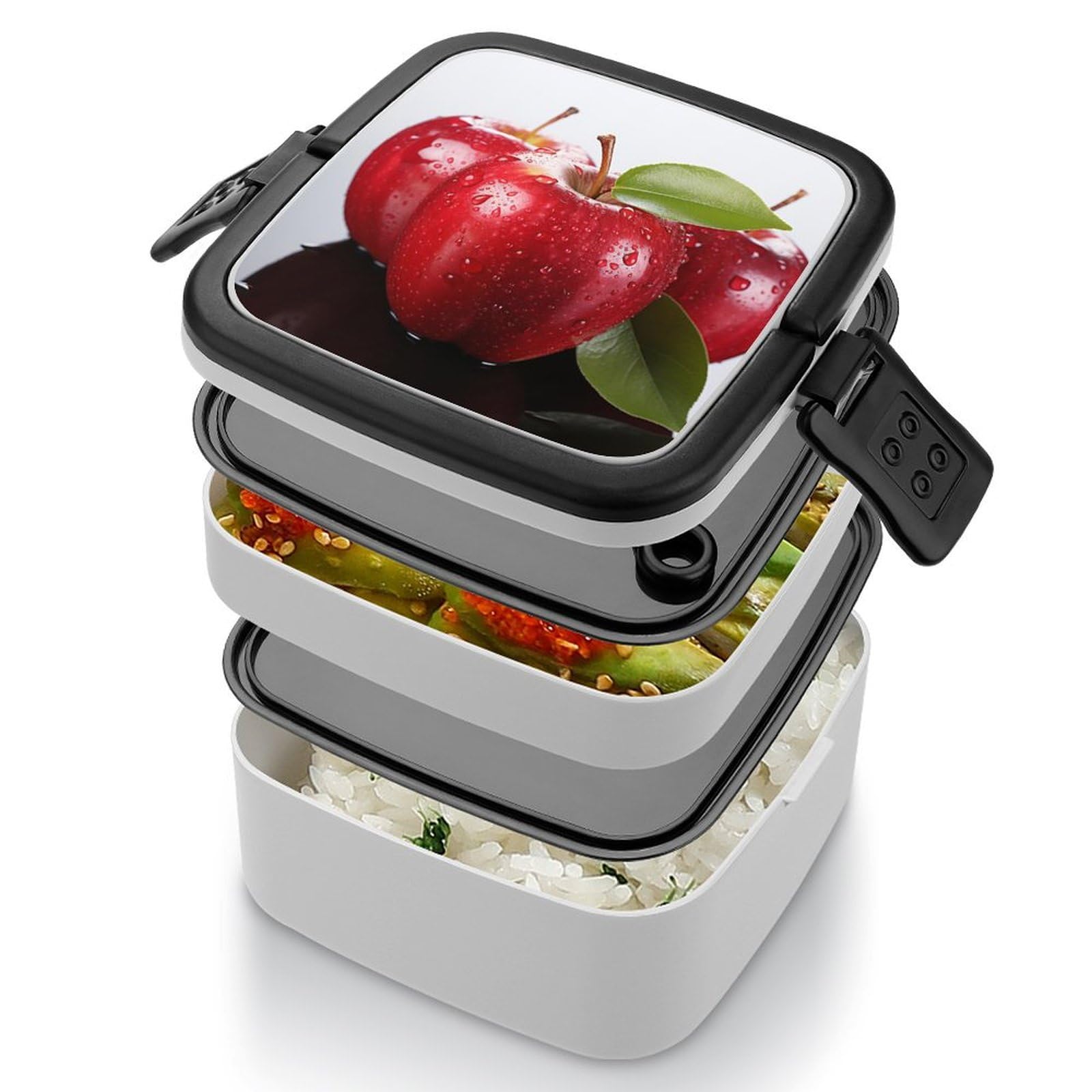Amazon.com: LXTDPBK Red Apple Fruit Bento Box Adult Lunch Box for