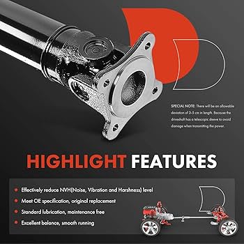 Amazon.com: A-Premium Rear Complete Drive Shaft Prop Shaft