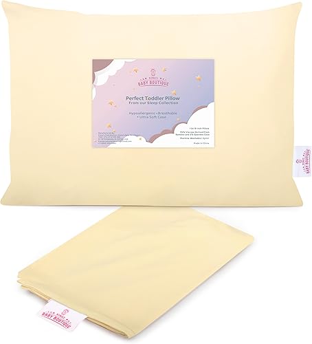 Kona's Perfect - Almohada para niños pequeños con la funda de almohada más suave para niños pequeños, 13 x 18 pulgadas, almohada para niños de 2