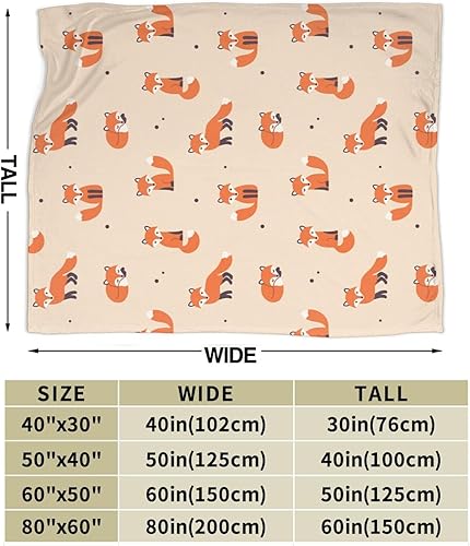 Miniatura 4 de Manta suave de zorro para todas las estaciones, cálida y ligera, manta de franela para cama, sofá, viajes, hogar, sala de estar, decoración de 80 x