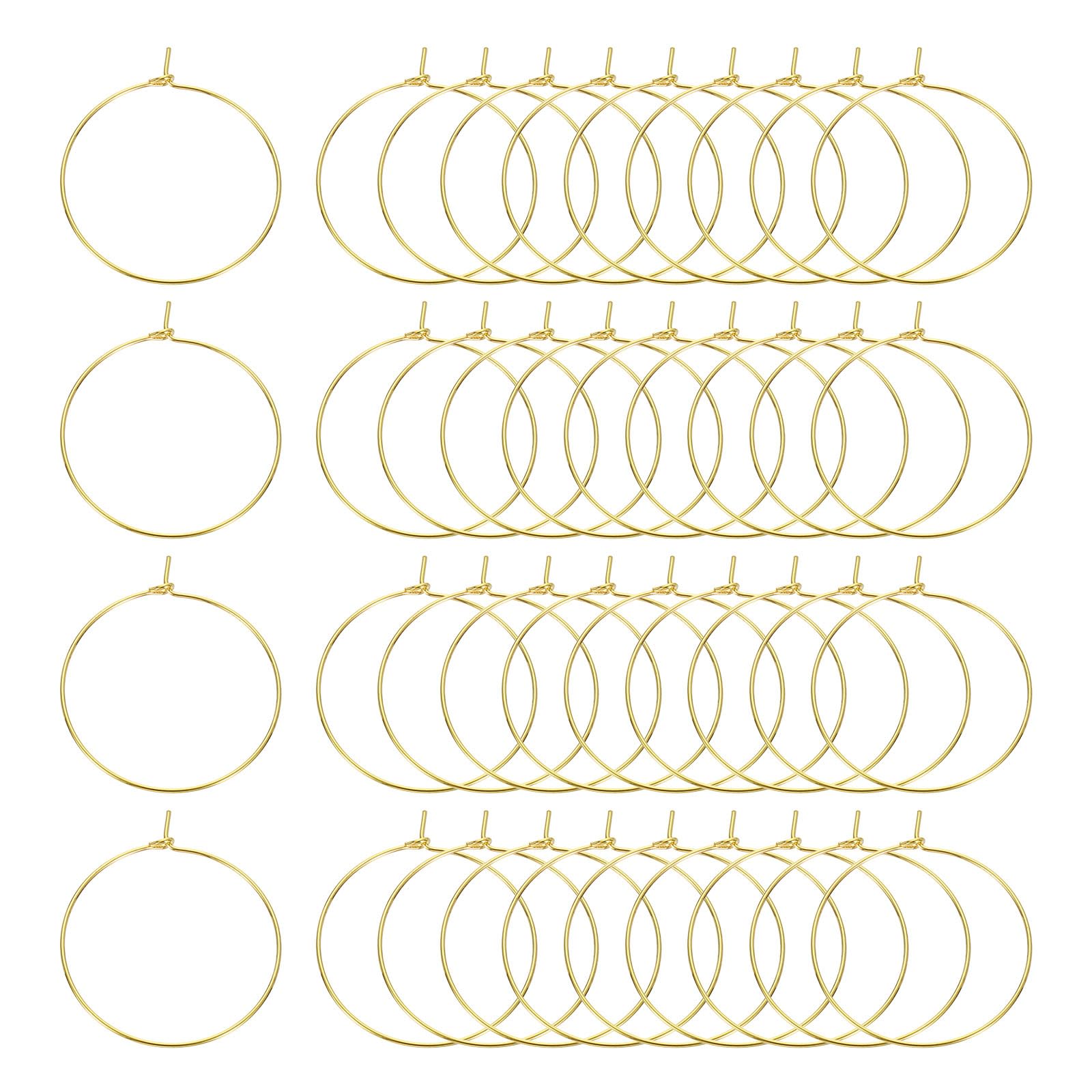 Aros para pendientes de 30 mm ideales para diseñar tus propias joyas y colgantes
