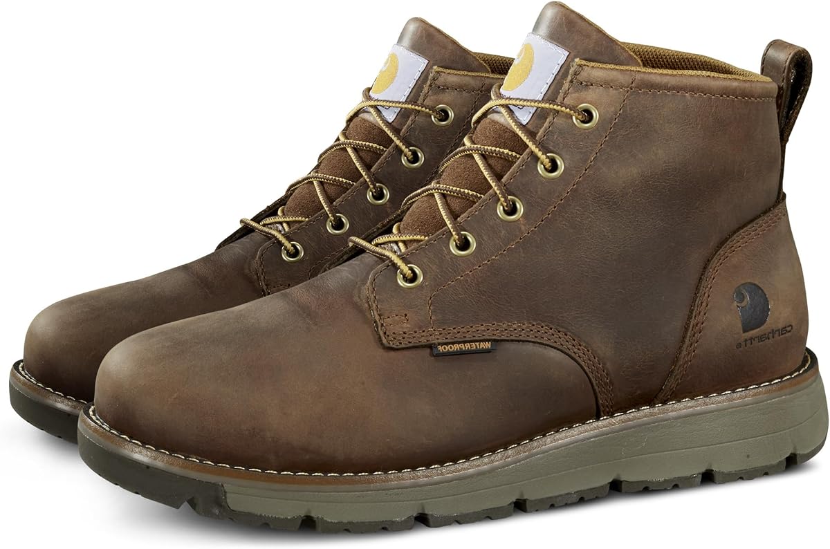 Men's Millbrook WP 5" Wedge Boot | Work Boots for Men, Slip & Electrical Hazard Resistant, Breathable Membrane, Lightweight EVA Midsole, 5" Shaft
