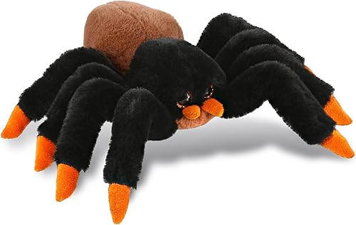 DolliBu Animal de peluche de araña Tarántula salvaje suave y abrazable adorable juguete de peluche para jugar lindos animales del desierto regalo
