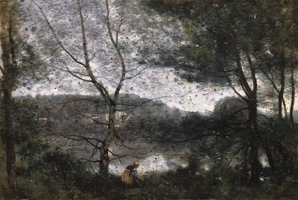 De Célèbres Tableaux Toile Corot Ville-davray imprimé 60x90cm - 5