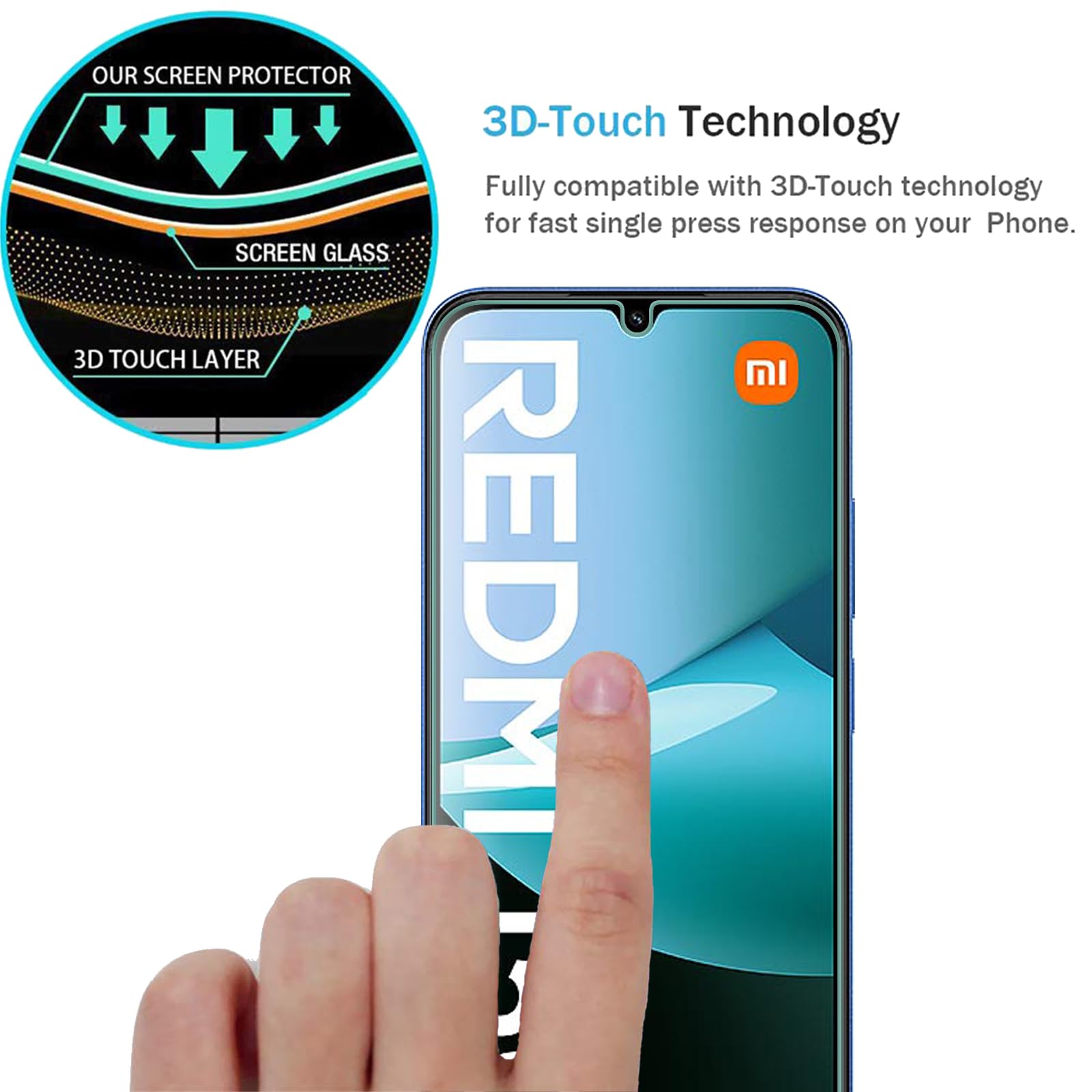 Vetro Temperato Per Wiko Y62, 3 Pezzi, Durezza 9H, Anti-impronta, Alta Definizione, Installazione Senza Bolle - 2