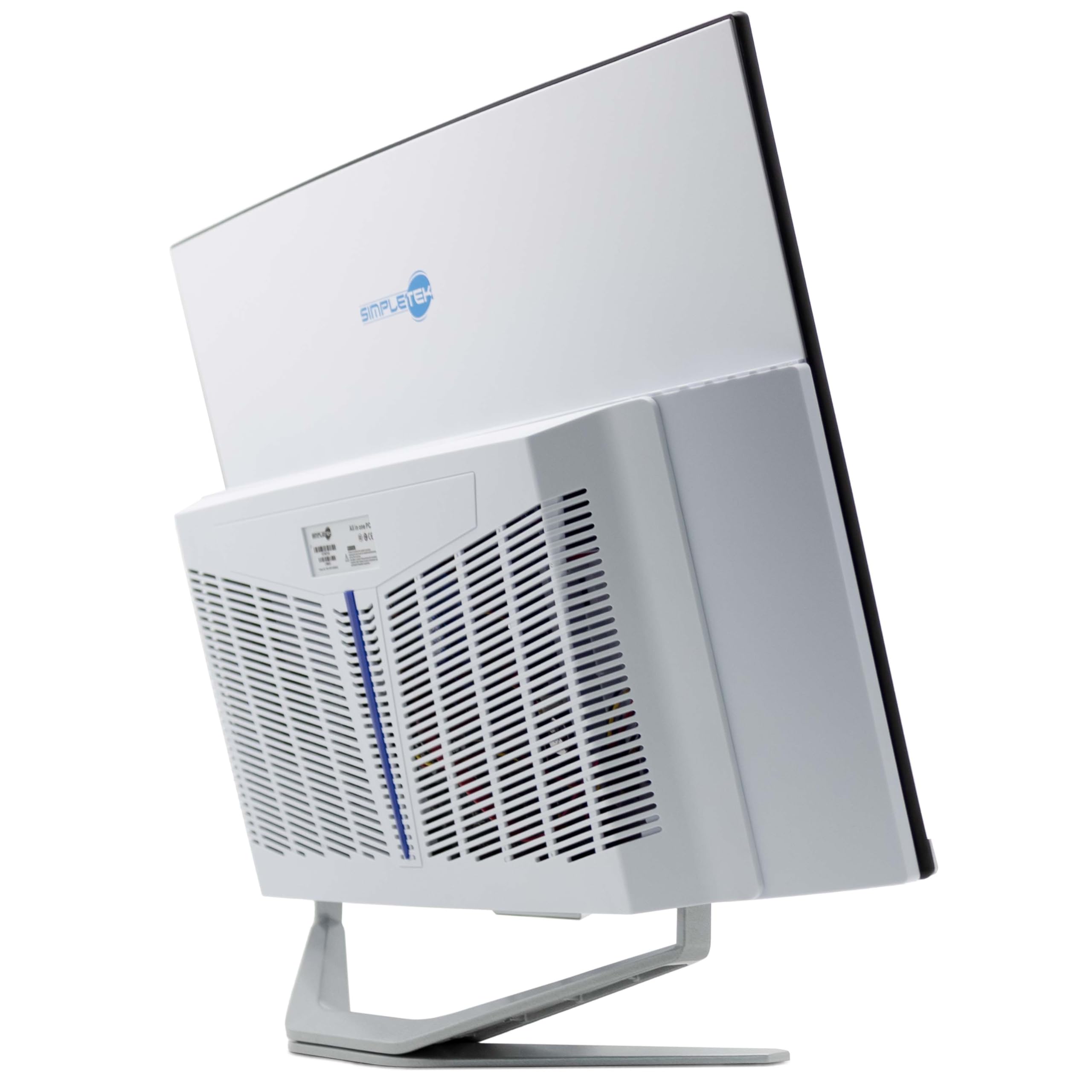 SIMPLETEK - All in One AiO 27” FHD Curvo Windows 11 Pro Core i7 fino 3,6 GHz 16GB RAM SSD 960GB Mouse Tastiera Wireless Webcam PC