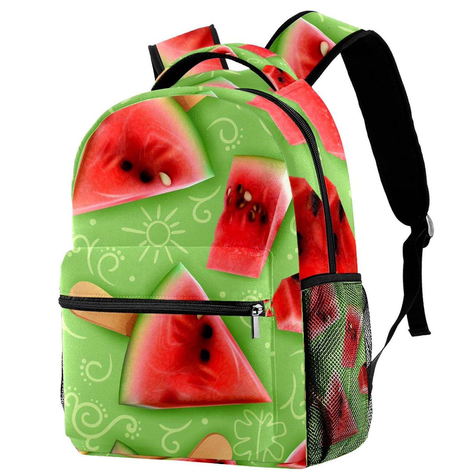Sac à dos d'école confortable à motif pastèque contre le mal de dos - 7