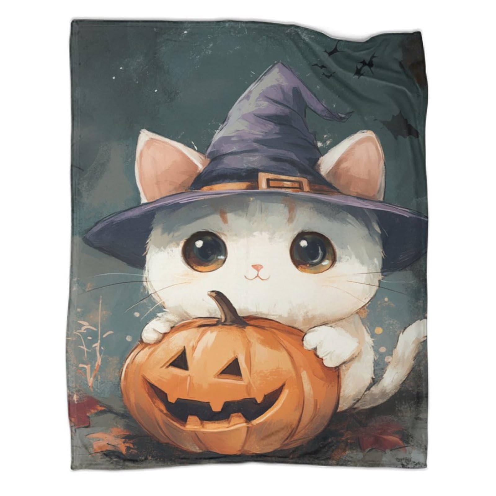 Couverture peluche Halloween cadeau cocooning pour proche