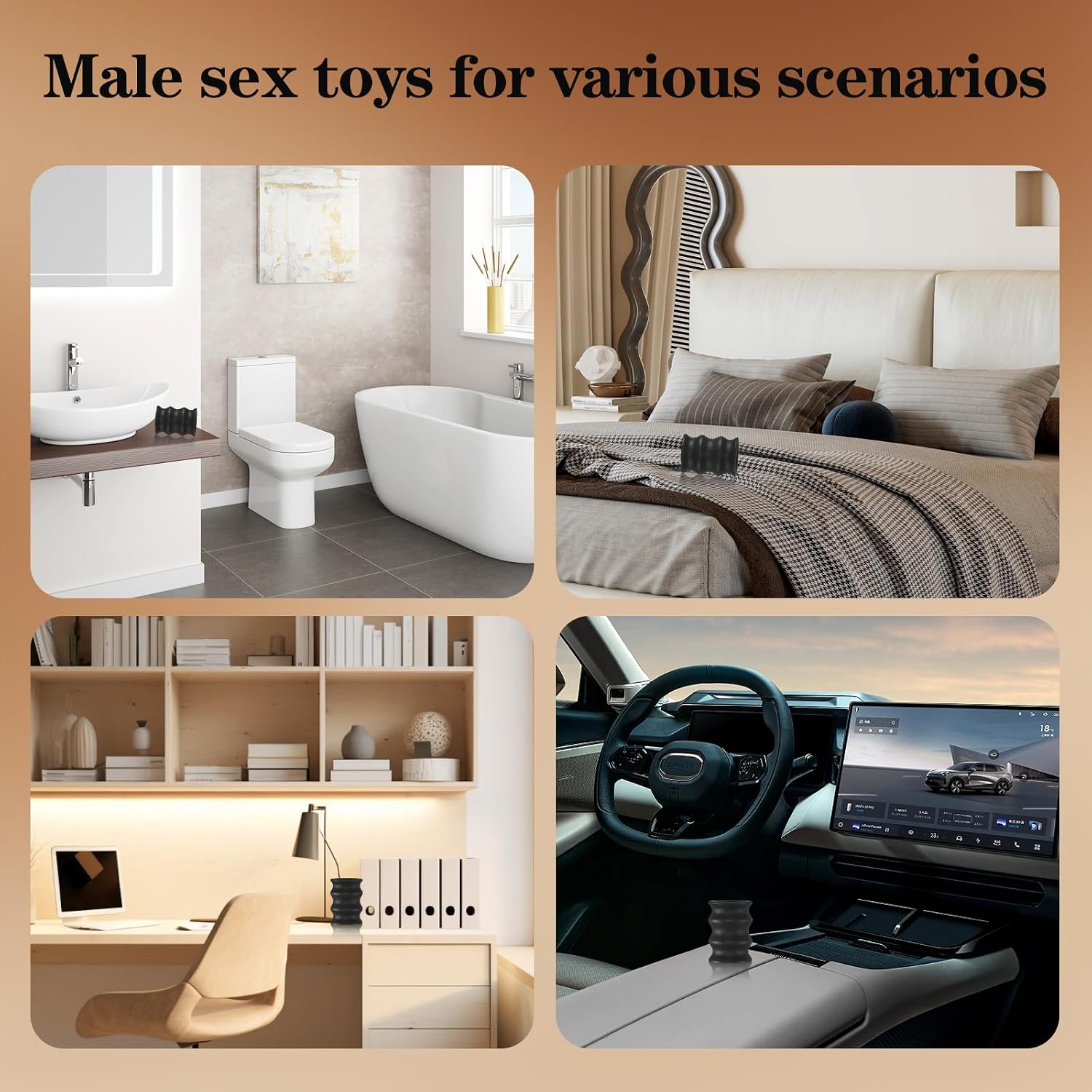 Male Masturbator Sex Toys - Pocket Pussy Stroker,Silicone Penis Blowjob Masturbators with 3D Textured Pocket Pussies,Penis Training Stroker,Masturbation Sleeve,Adult Sex Toys for Men