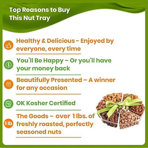 Miniatura 4 de Cesta de regalo de frutos secos navideños  Caja de comida gourmet fresca dulce y salada  Cesta de regalo con sabores únicos ideal para cumpleaños