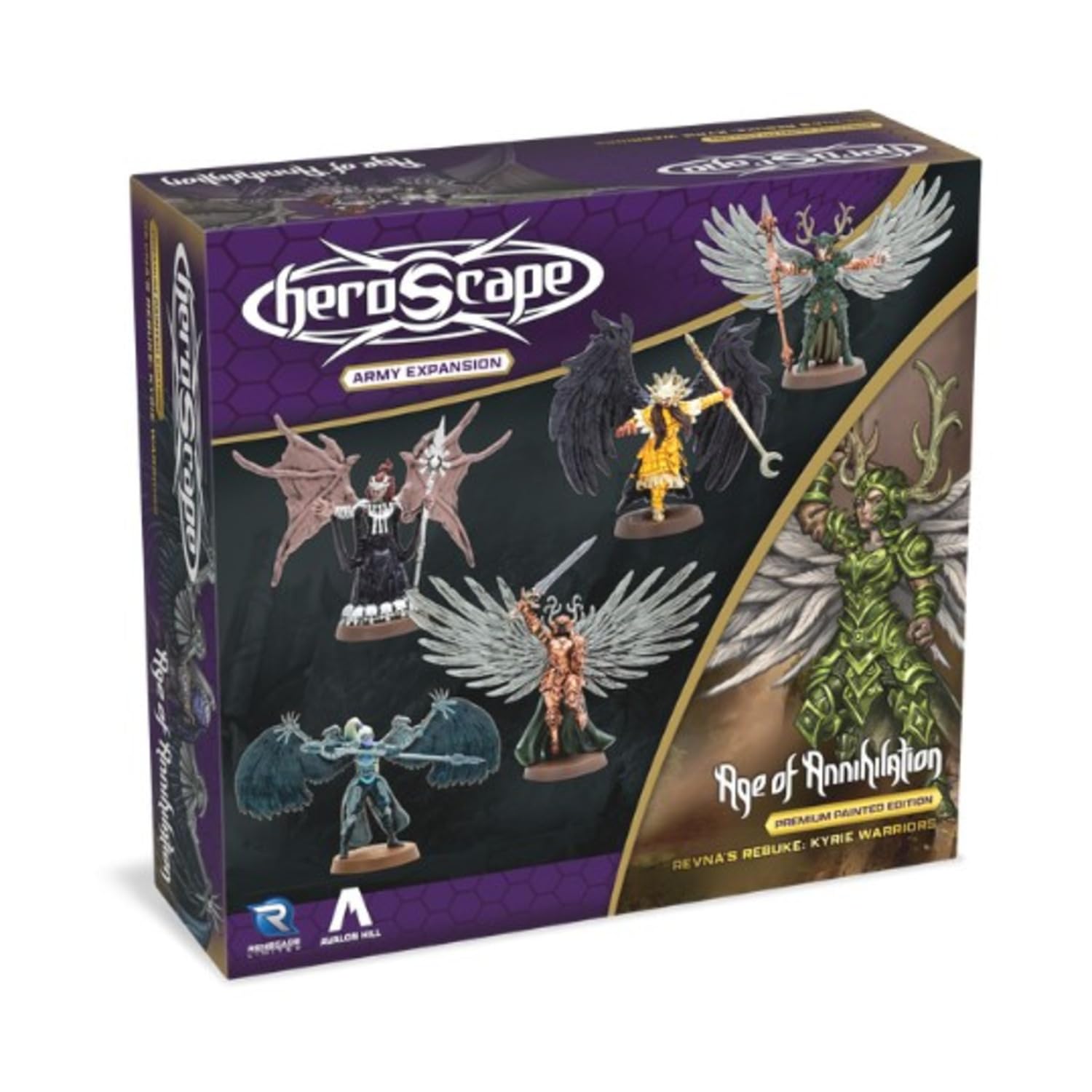 Renegade Game Studios | Heroscape: Revna's Rebuke: Kyrie Warriors Army - Premium Painted Edition | Espansione del gioco di miniature | Età 14+ | 2-4 giocatori | Tempo di gioco: 30-90 minuti