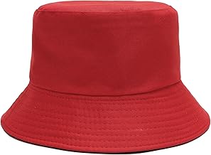 Red Bucket Hat for Men and Women - Outdoor Hat for Hunting, Camping, Hiking, Traveling and Fishing