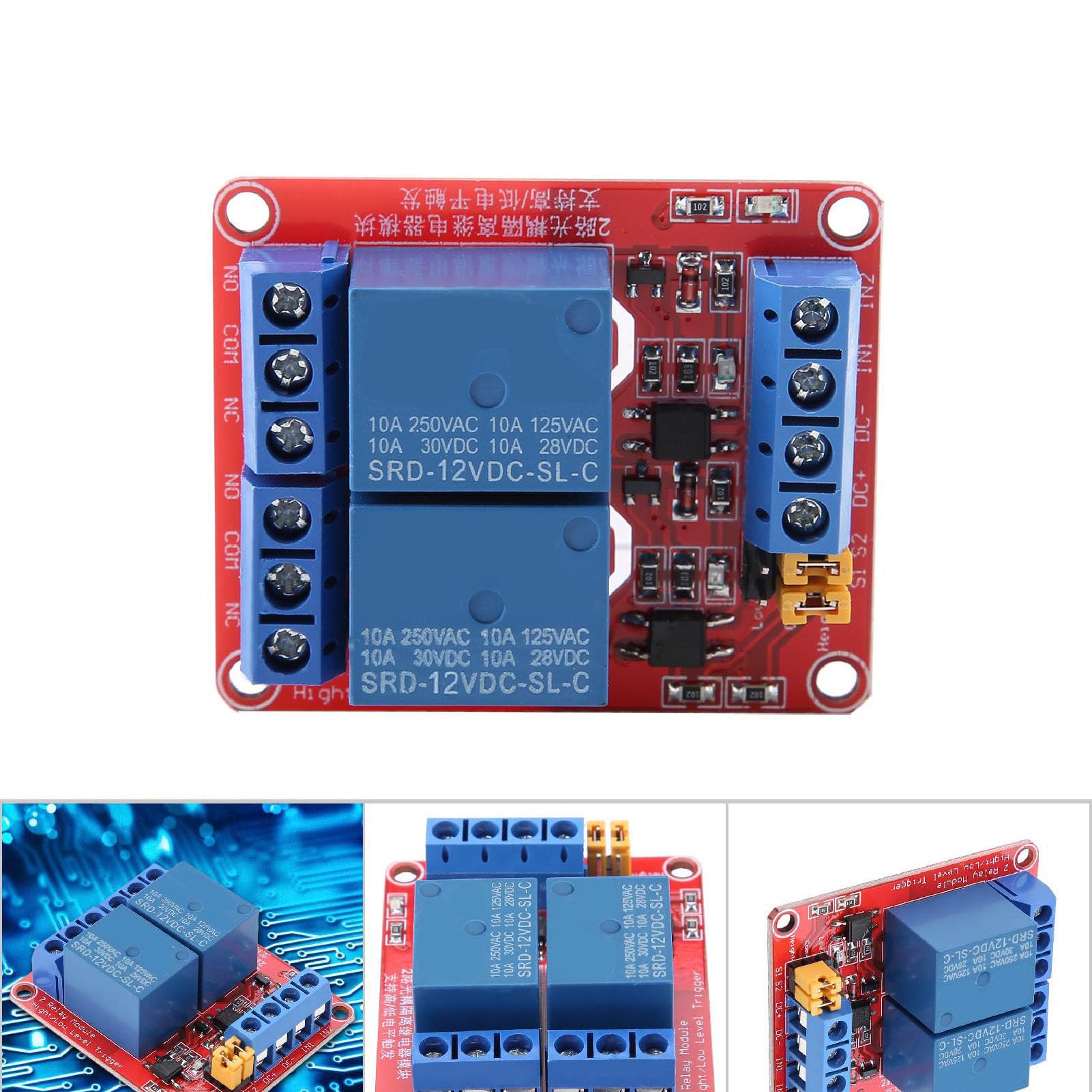 Hiletgo Dc Relay Module Diagram Relay Module With Optocoupler 1 Channel ...