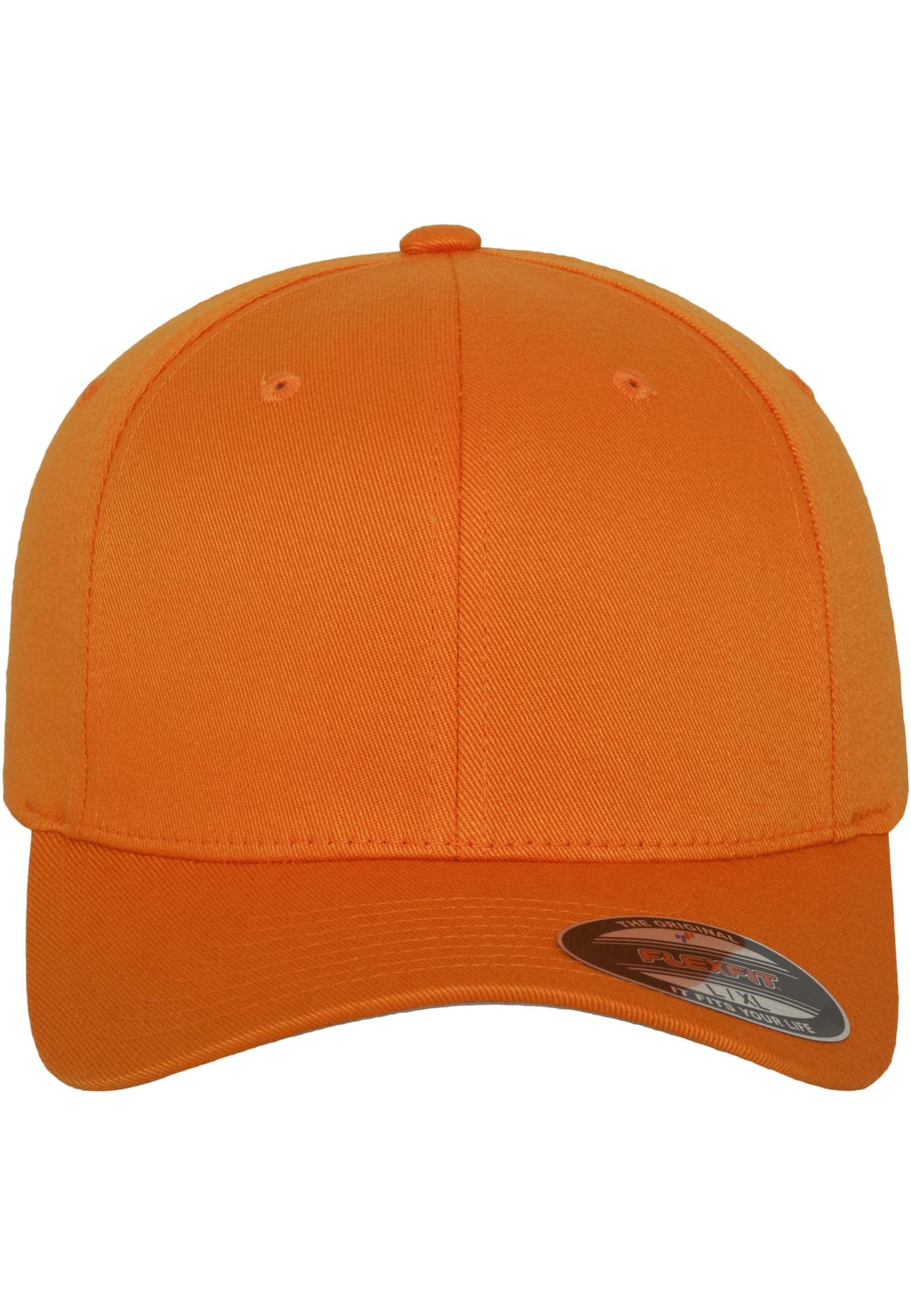 Flexfit Unisex Cap Wooly Combed, Unisex Baseballkappe, XS/S, orange