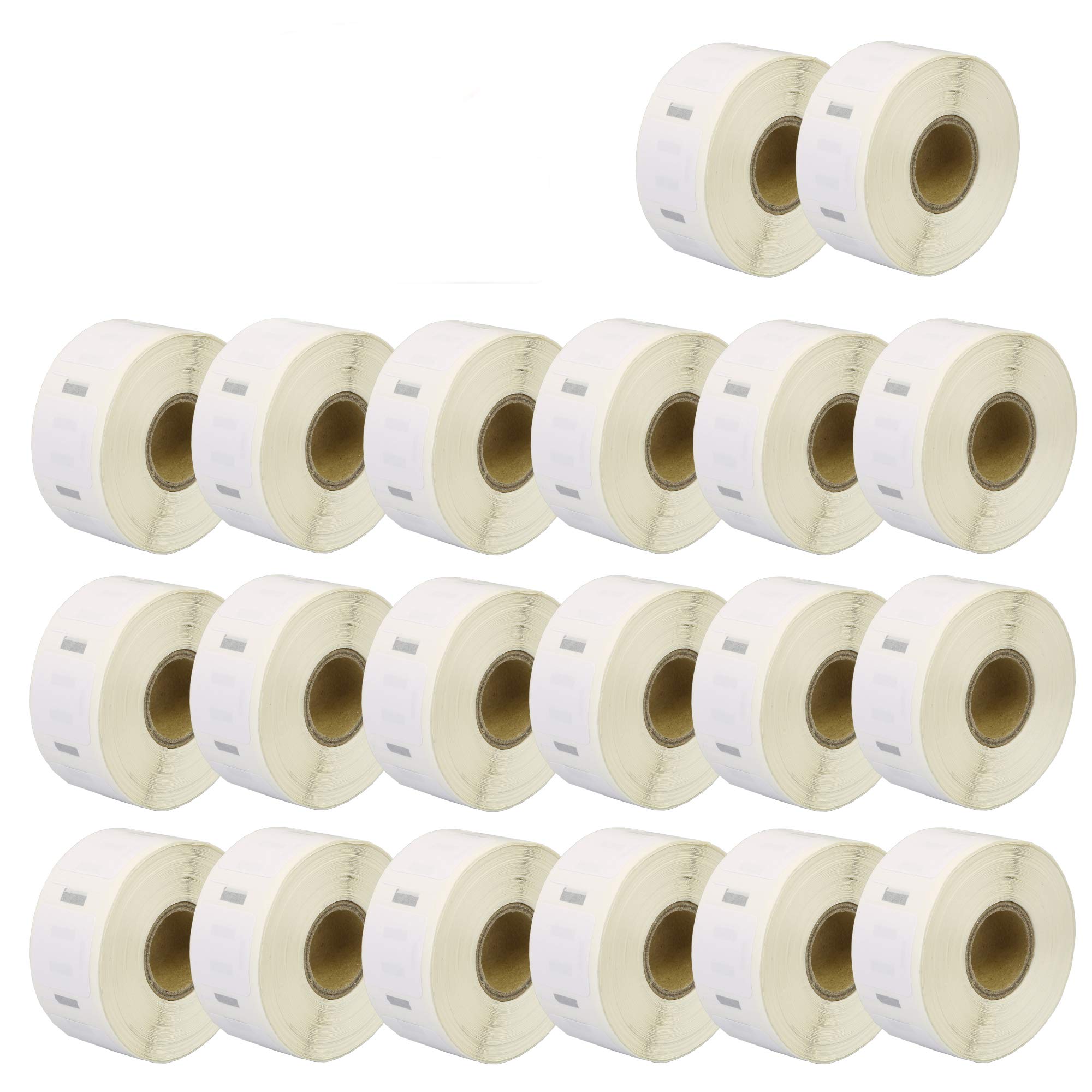 Yellow Yeti 20 Rolls S0929120 25 x 25mm Square Multi-Purpose Removable Labels Compatible with DYMO LabelWriter 4XL 450 400 330 320 310 Duo/Turbo/Twin Turbo Seiko SLP 450 200 100 | 750 Labels per Roll