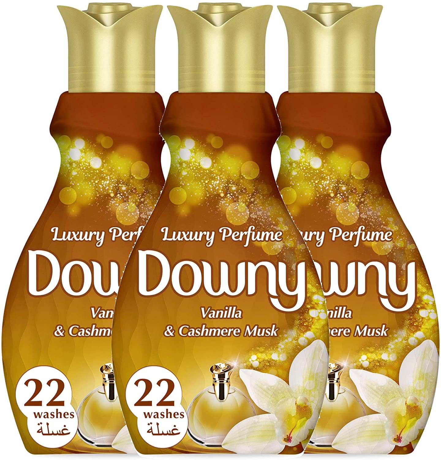 Downy Perfume Collection Concentrate Fabric Softener Feel Luxurious 880ml Triple Pack