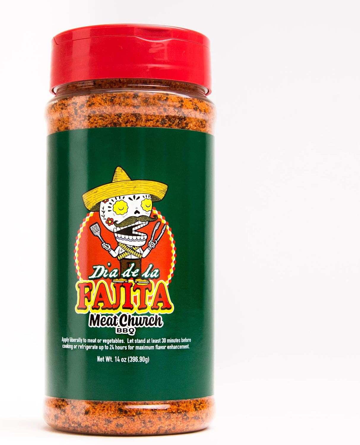 Meat Church Dia de la Fajita BBQ Rub and Seasoning for Meat and Vegetables, Gluten Free, 14