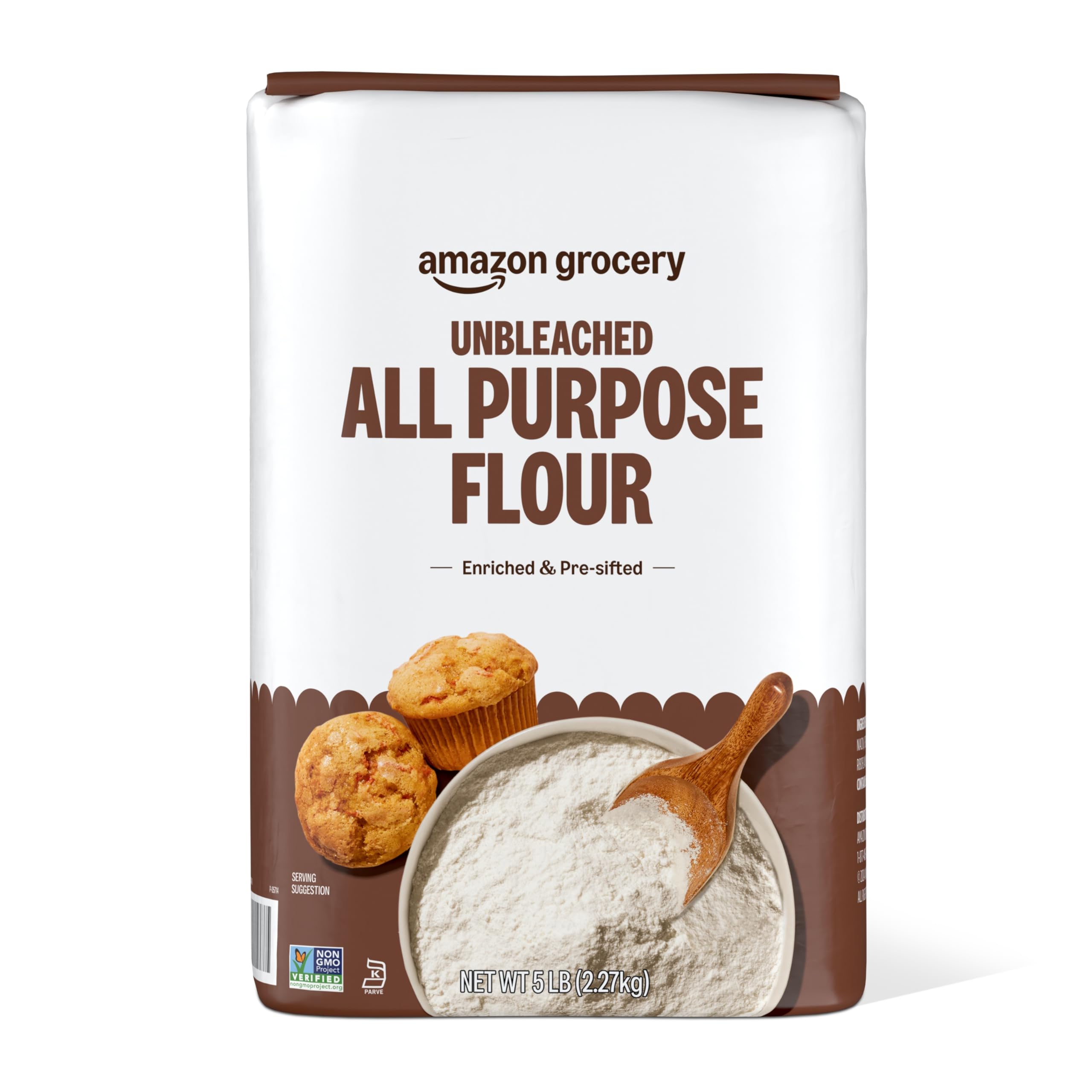 Amazon Grocery, Unbleached All Purpose Flour, 5 Lb (Previously Amazon Fresh, Packaging May Vary)