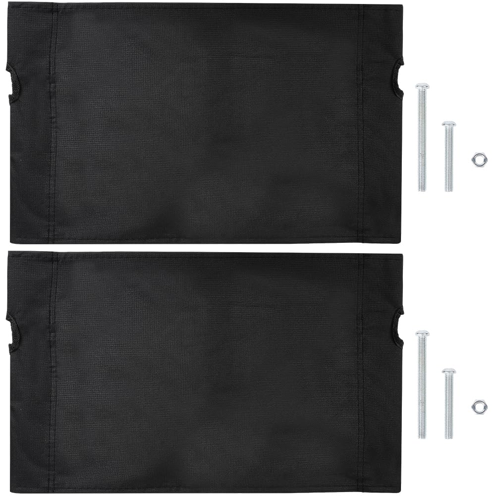 Silla de campamento de tamaño mediano, tela Oxford, plegable, para exteriores, 18.898 x 11.220 in, color negro, impermeable, respaldo alto, para senderismo, mochilero, deportes