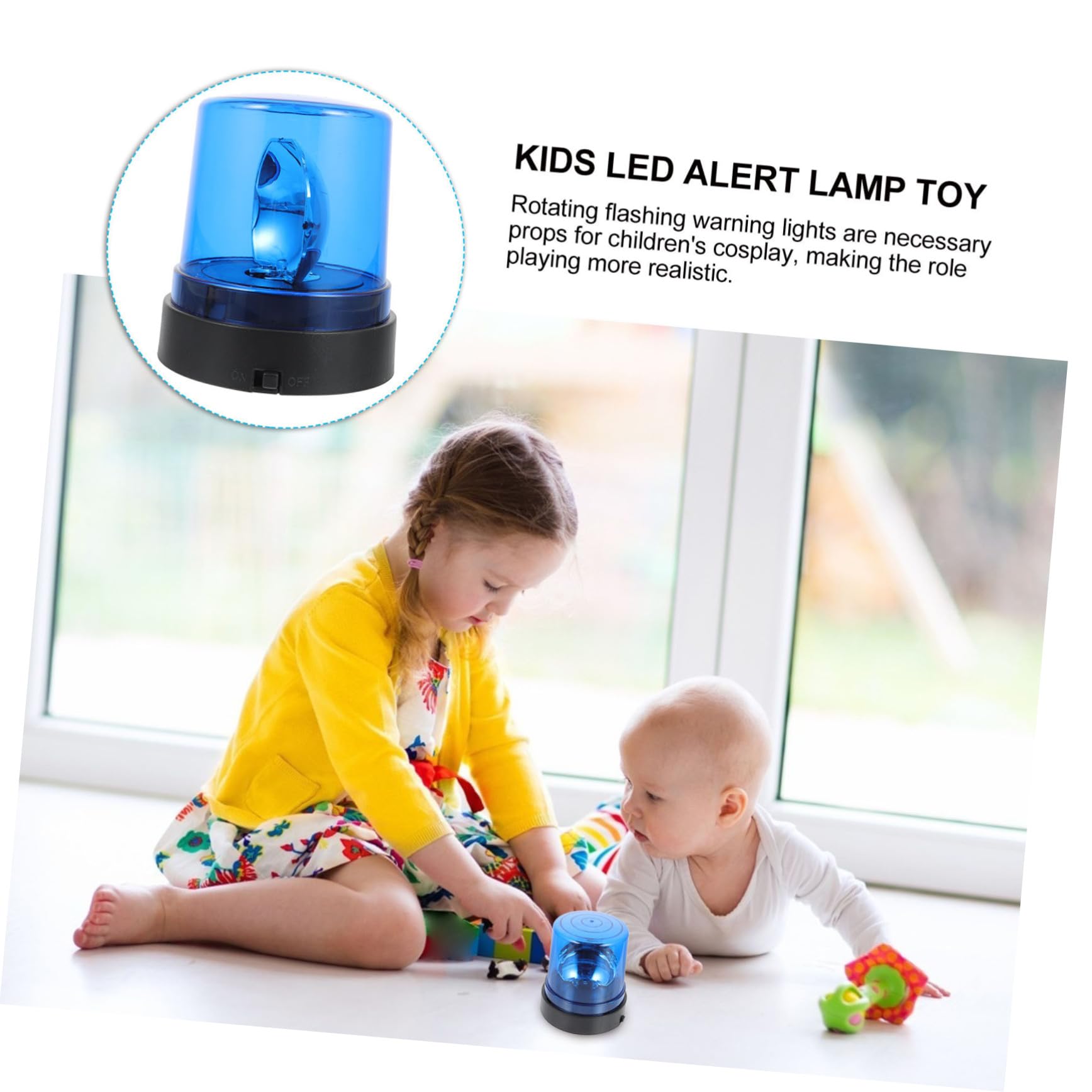 Ciieeo Lampe Alerte LED Clignotante pour Décoration de Fête Thématique Police Éducatif Lumière Décorative Amusante