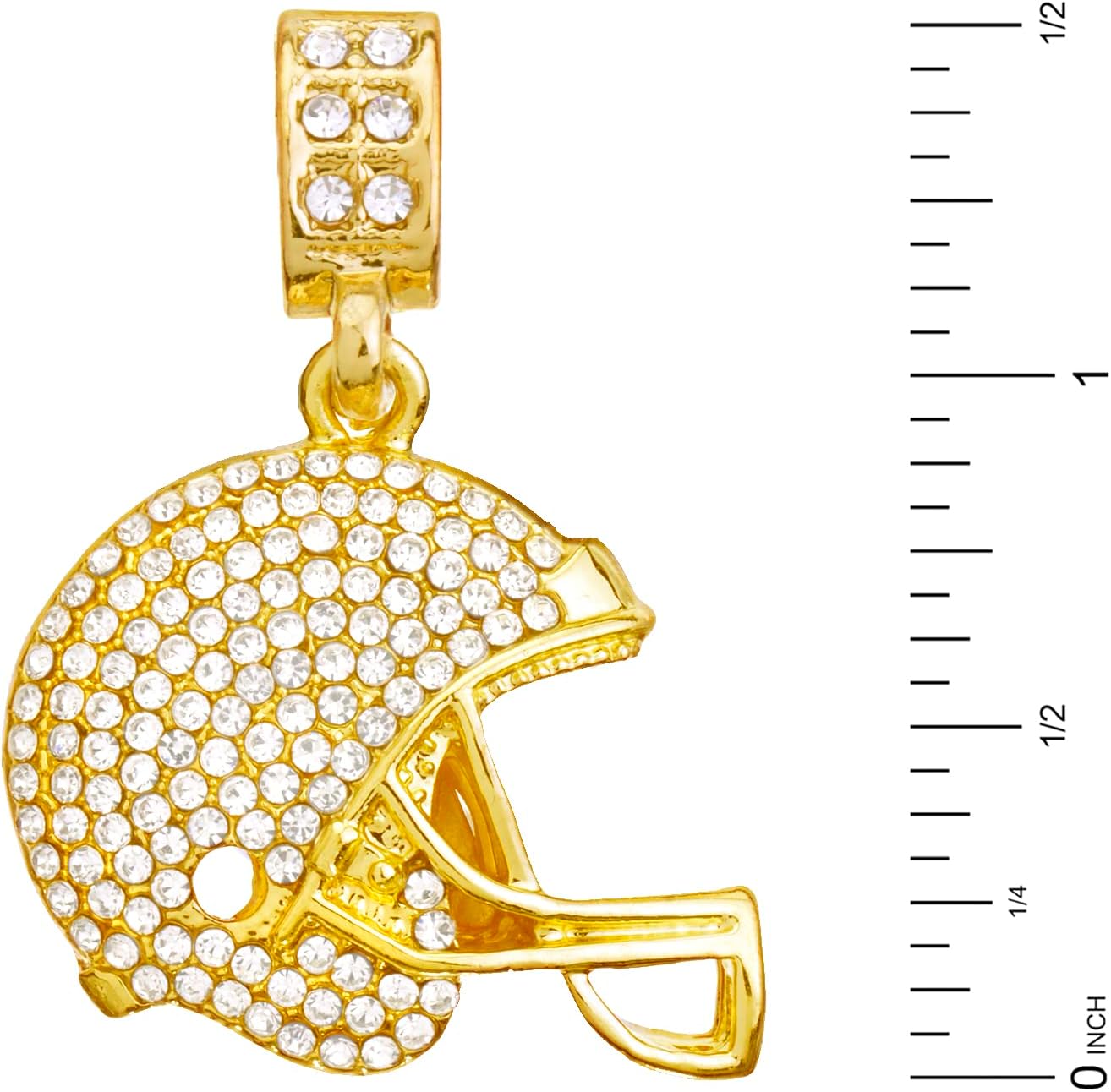 metaltree98 Football Helmet Pendant Men's 20" 24Miami Chain Gold Silver Plated Iced Necklace MCP 1049 - Image 3