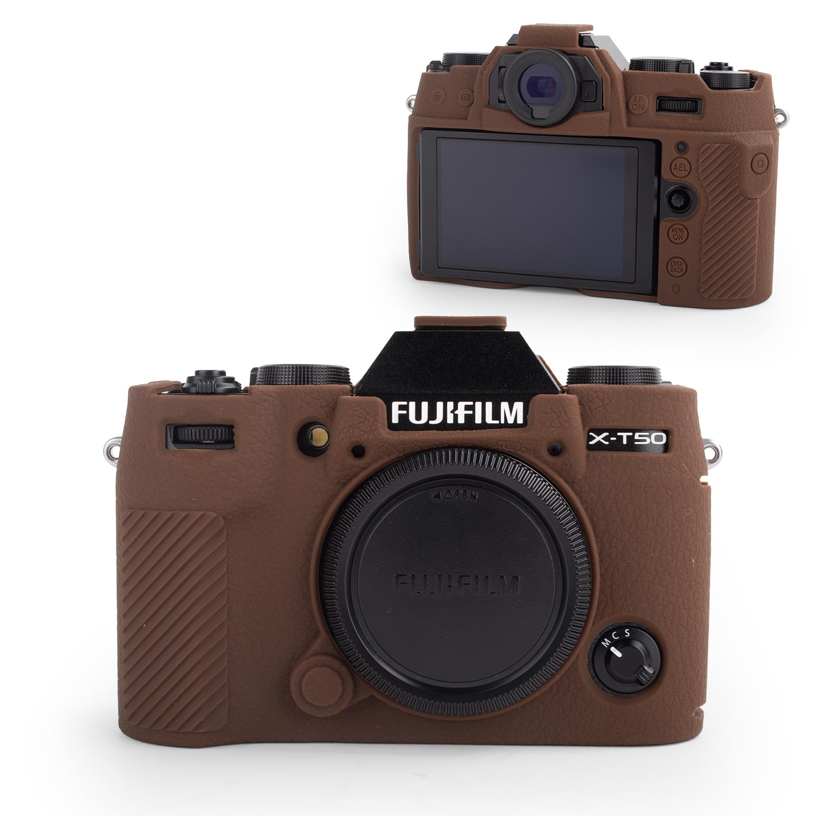 MUZIRI KINOKOO Silicone Case Compatible for Fujifilm X-T50 XT50 Digital Camera, Soft Rubber Fuji XT50 X-T50 Protective Case Cover with Frosted Surface