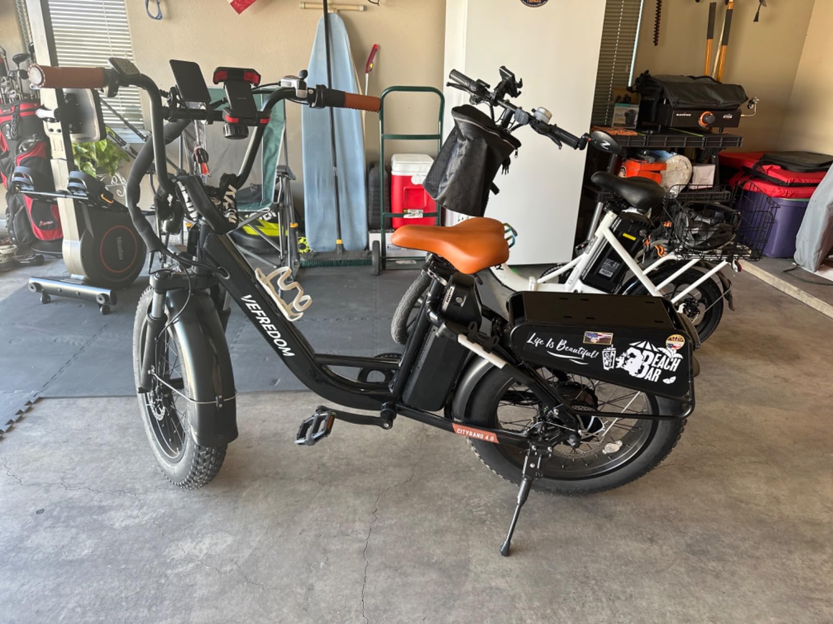 EUY Electric Bike for Adults with Peak 1500W Motor, 48V 20Ah Removable Battery Fast Ebike,Max 70Miles & 30MPH,20" x4.0 Fat Tire Commuting Electric Mountain Bike,7-Speed, Step-Thru Bicycle photo review