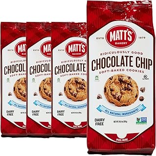 Chocolate Chip Cookies | Soft-Baked, Non-GMO, All-Natural Ingredients; 4 Bags (10.5oz Each)