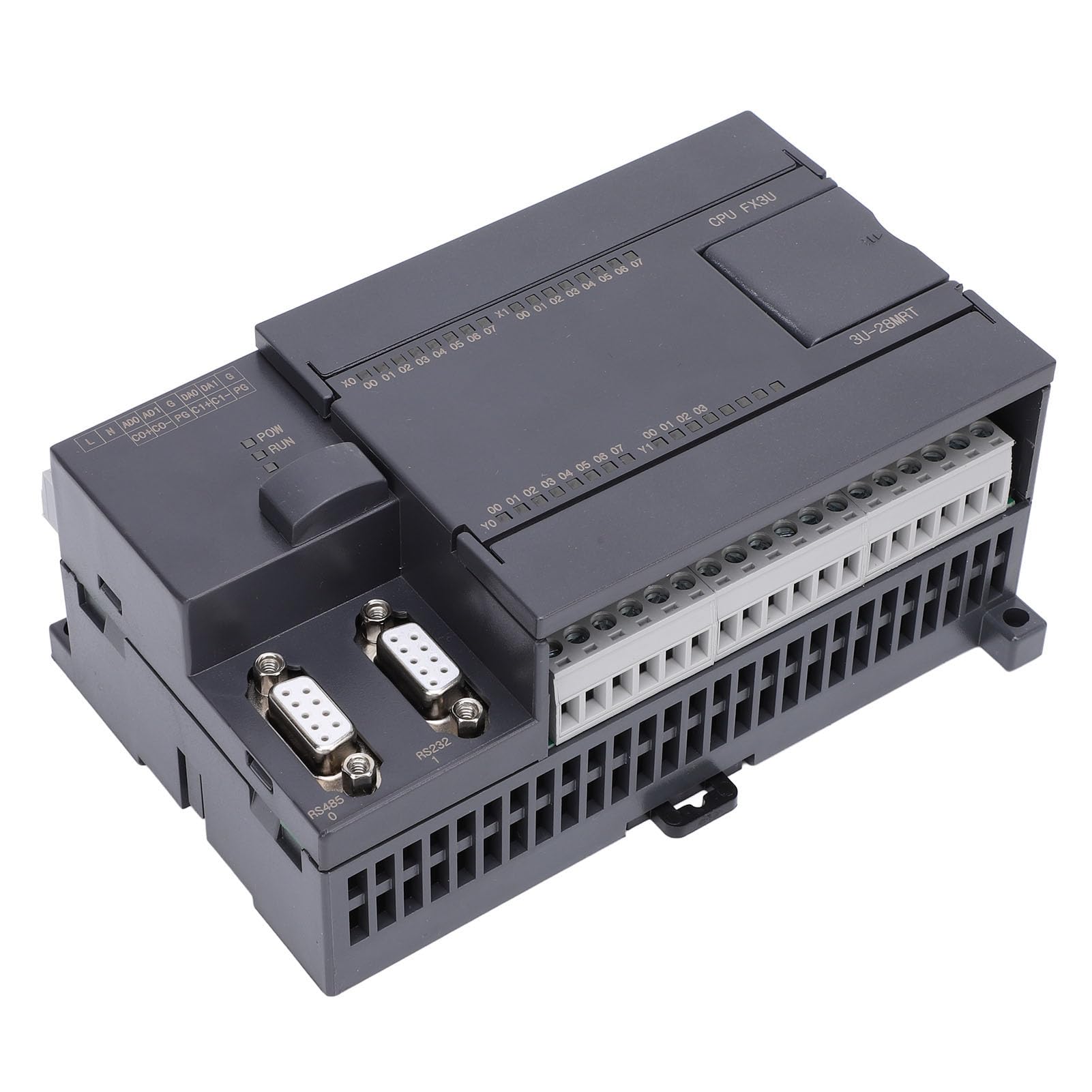 Cocoarm Programowalny moduł Sterownika Logicznego ABS Płyta Sterująca PLC 16 wejść 12 wyjść DC24V 6 wejść Analogowych 2 Wyjścia Typ Przekaźnika dla Paneli Sterowania Automatyki Przemysłowej