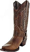 Vista 6 de Soto Boots Botas vaqueras de arnés para mujer, botas vaqueras de cuero genuino, botas de vaquero hechas a mano para las mujeres M50039