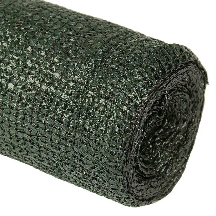 Suinga Malla de Sombreo Verde Oscuro 2x50 m | Ocultacion y Privacidad para su Terraza o Jardin | Malla Ocultacion 85% 90 g/m2
