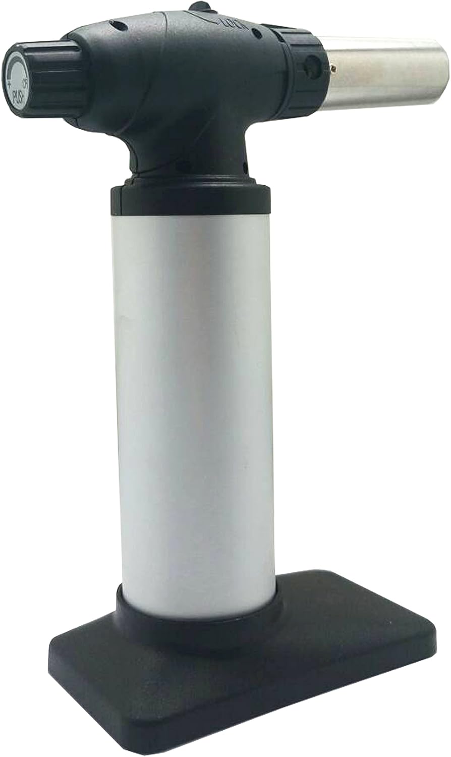 Black Friday - 70% OFF All Splendid GAS TOOL Soldering Torch | Kitchen Tool |Food Torch | BBQ Torch | Cigar Lighter | Baking Tool | Butane Torch (Silver)
