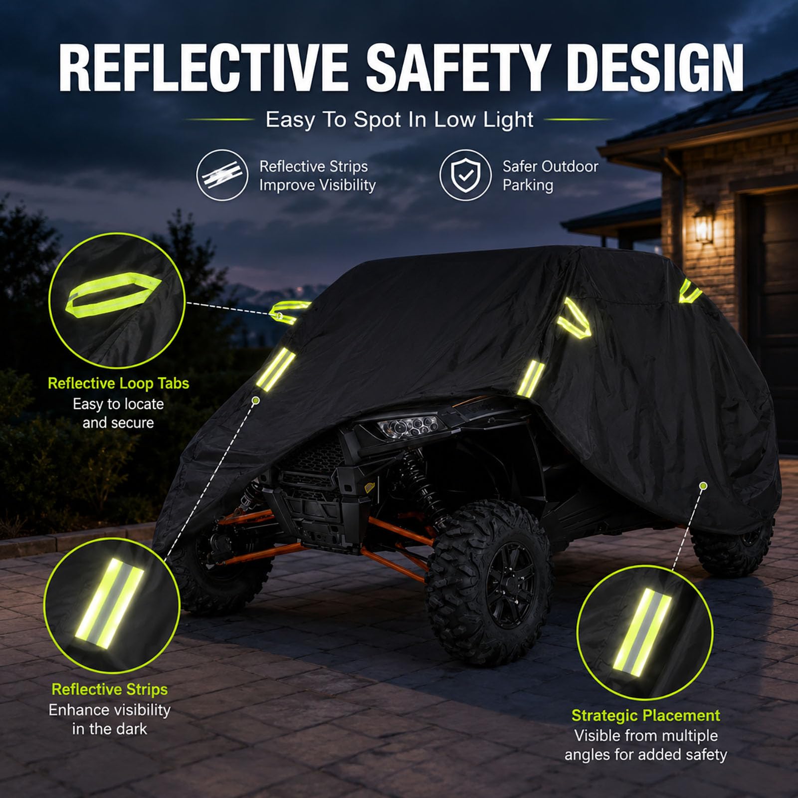 Funda UTV para Massimo Warrior 1000 MXU 2020-2024 | Impermeable Protección Exterior Para Todo Clima Vehículos Off Road