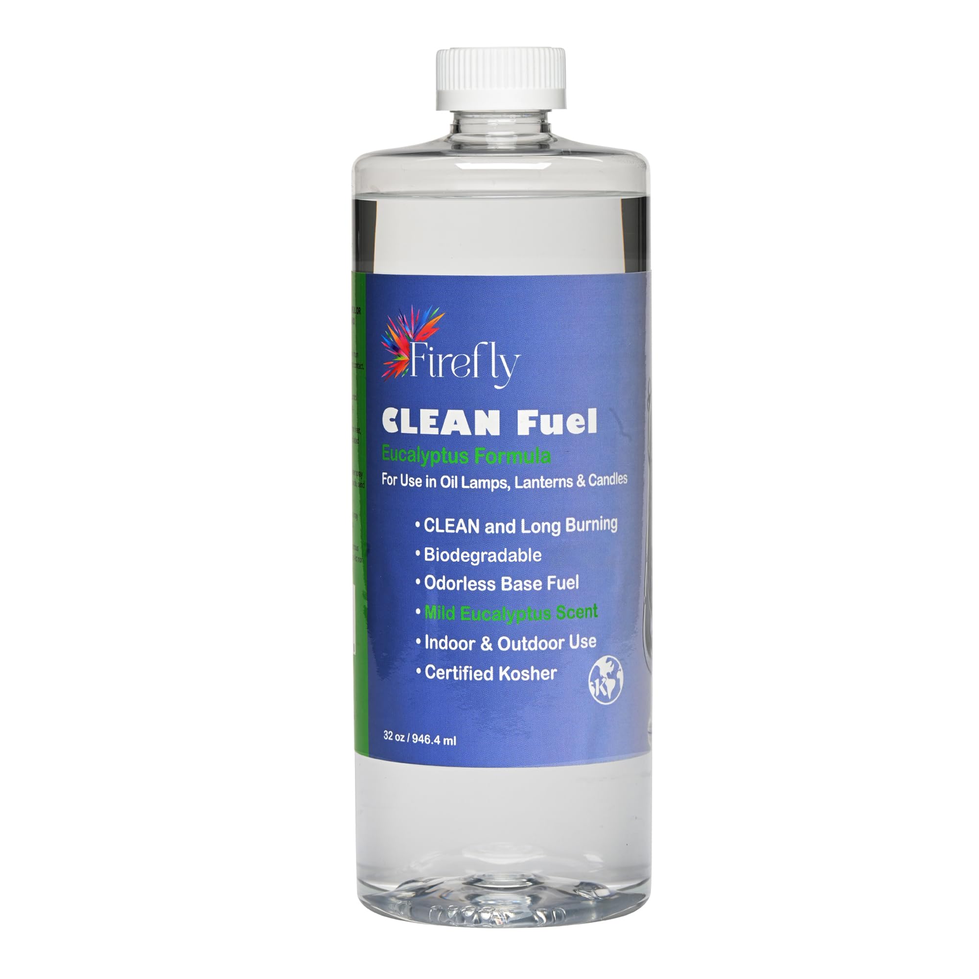 Firefly - Clean Fuel Eucalyptus Lamp Oil - Smokeless Odorless 32 oz