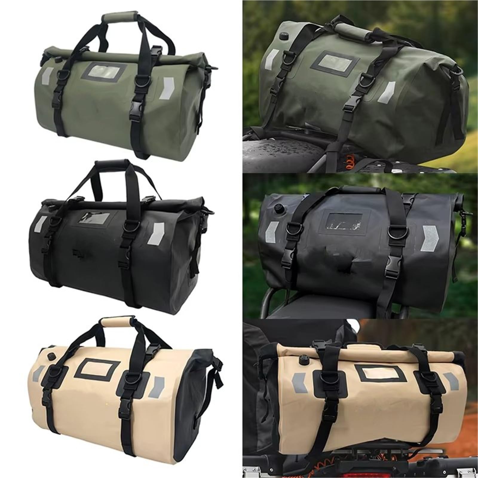 Moto Sacoche Selle Sacoche Arrière Étanche Pour Moto 66 L 40 Sac De Voyage Sec Pour L'extérieur À Dos Pour