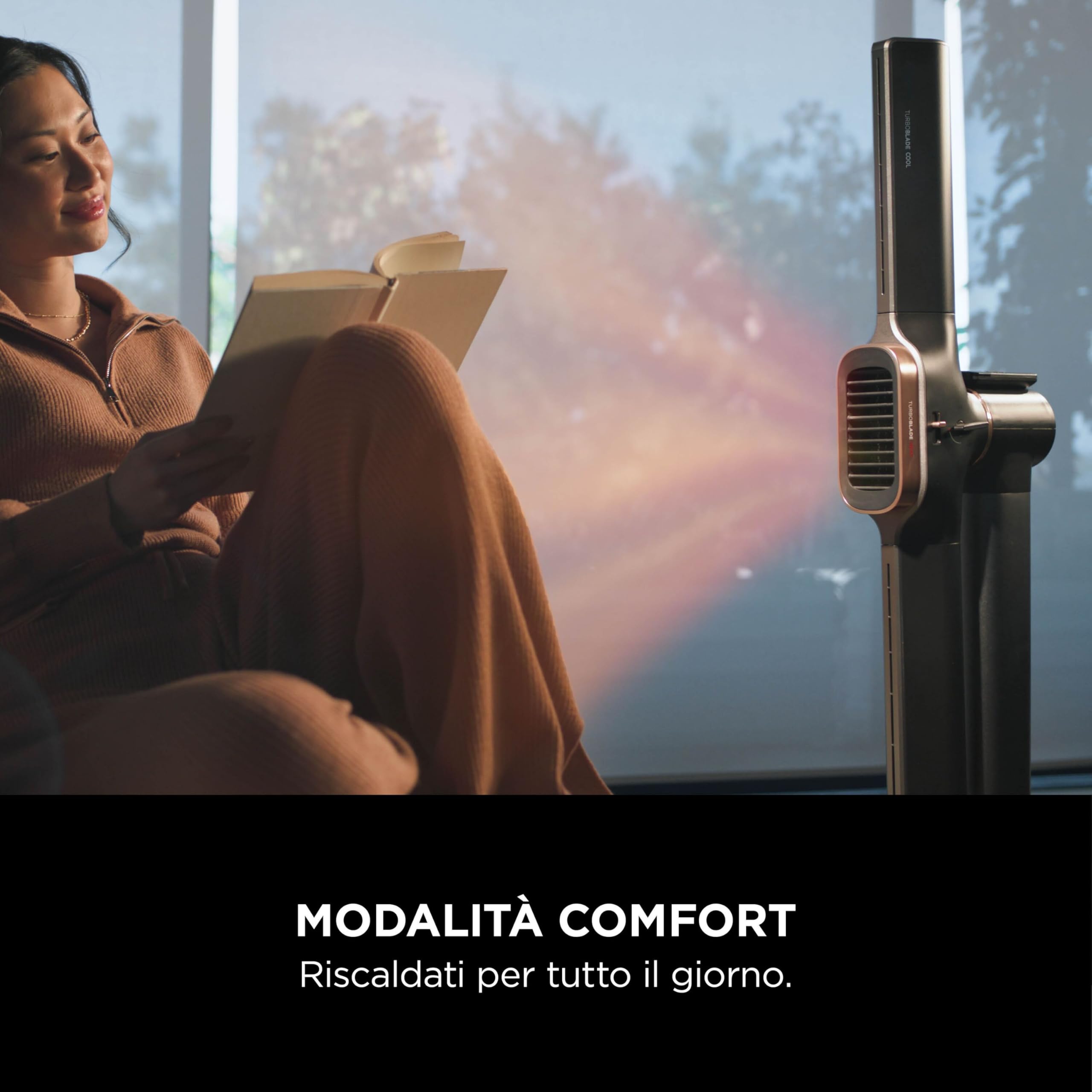 Shark TurboBlade, Ventilatore Senza Pale Multidirezionale, Nero, TH200EU