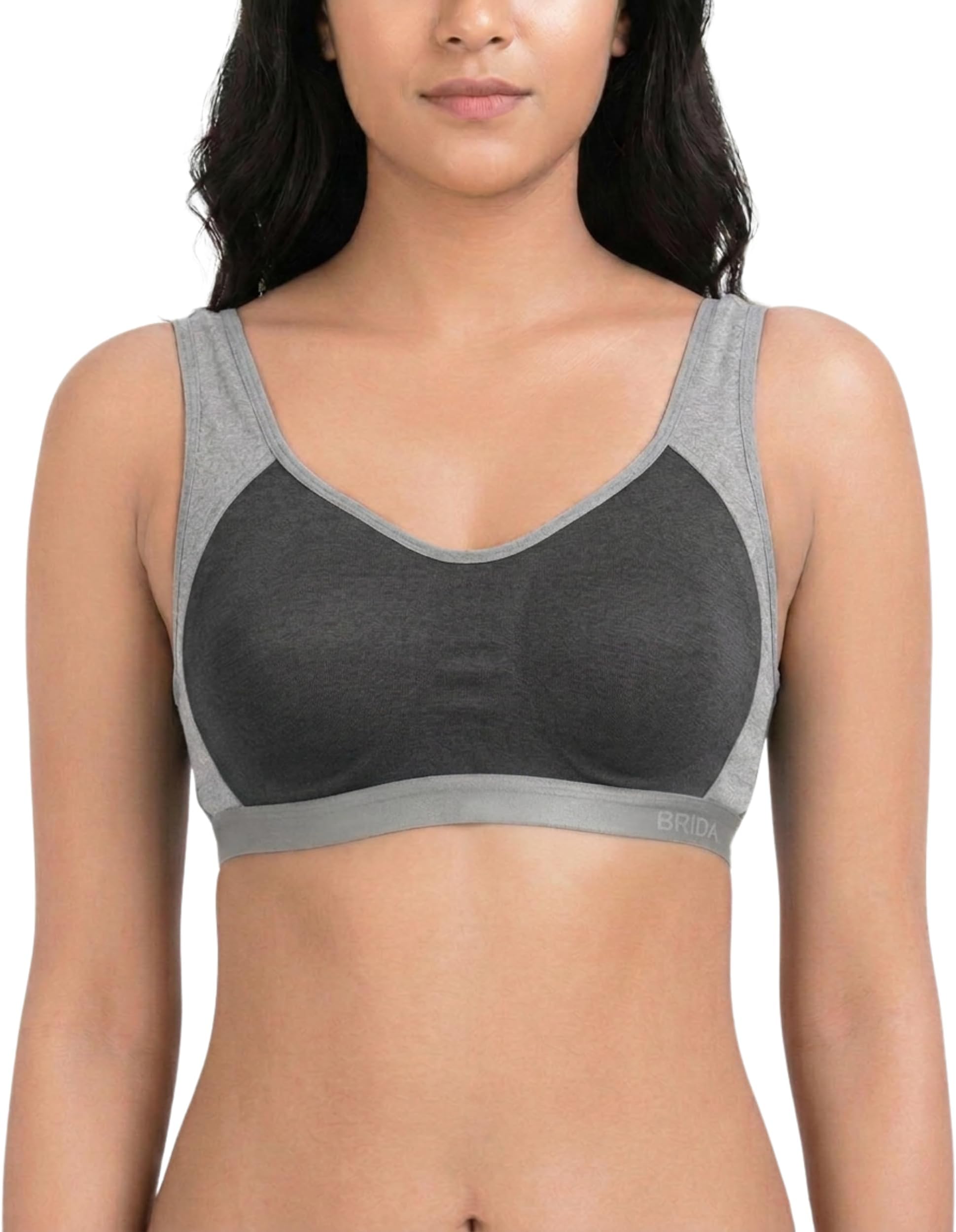Brida Champion High Impact Sports Bra for Women | Non-Padded, Wireless, Full Support Gym Bra for Running, Yoga, Workout & Daily Active Wear