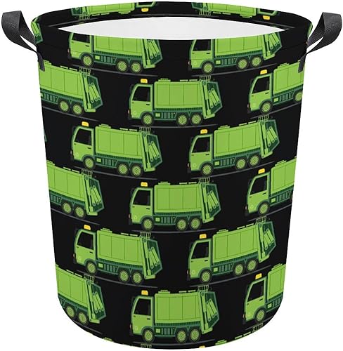 Laundry Basket - Garbage Truck Collapsible Foldable, Decorative Storage Baskets for Toys