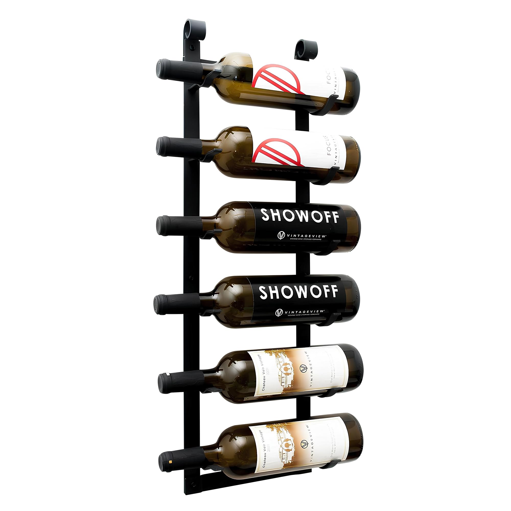 VintageView Le Rustique 6 Bottle Wall Mounted Wine Rack
