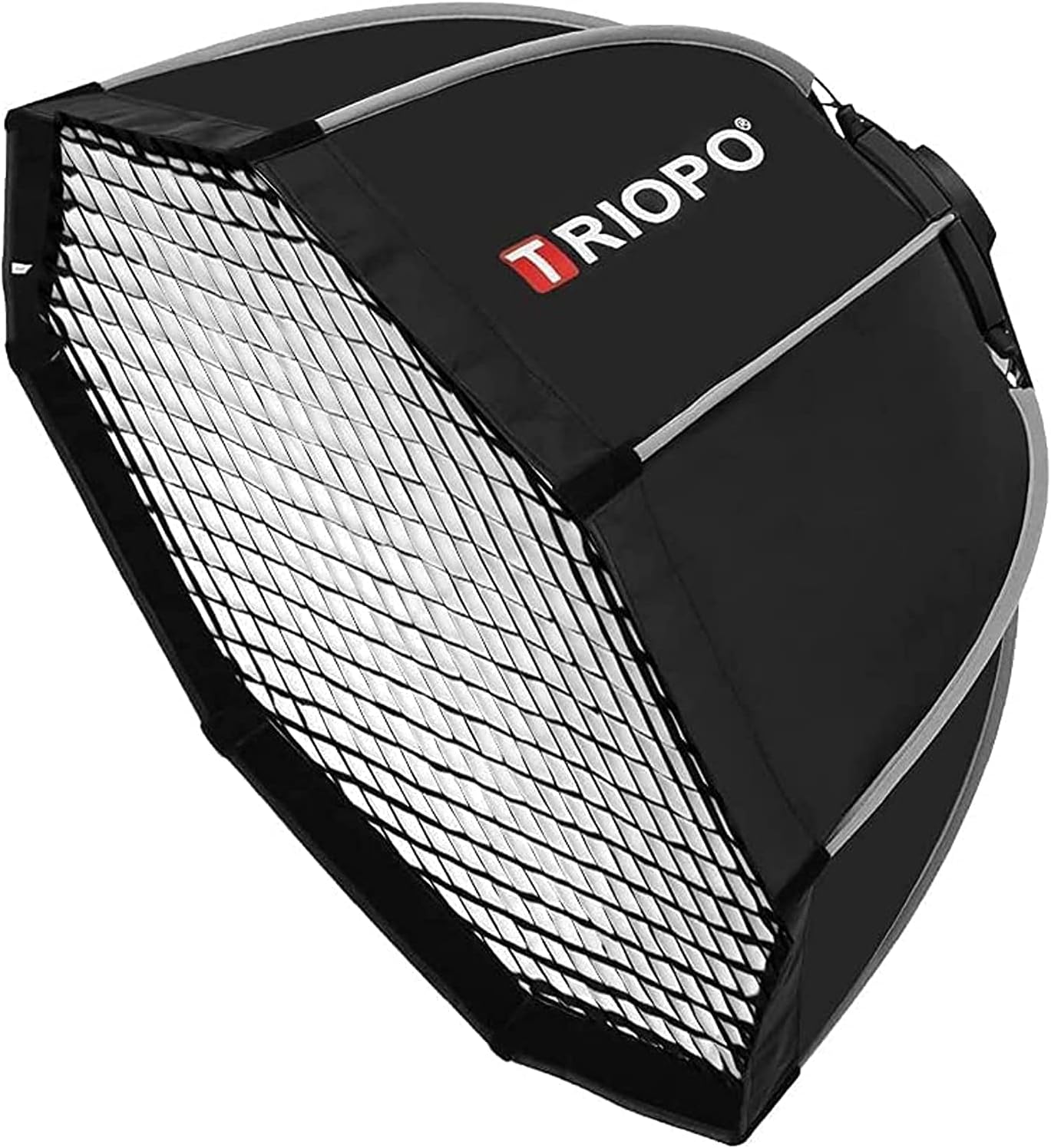 Triopo K3 90cm Quick Setup Foldable Softbox for LED Light Flash Strobe Studio Setup | Bowens Mount Octagon Quick Fold Portable Travel Softbox + Carrying Bag + Grid (Upgraded Model) 1-Yr Warranty