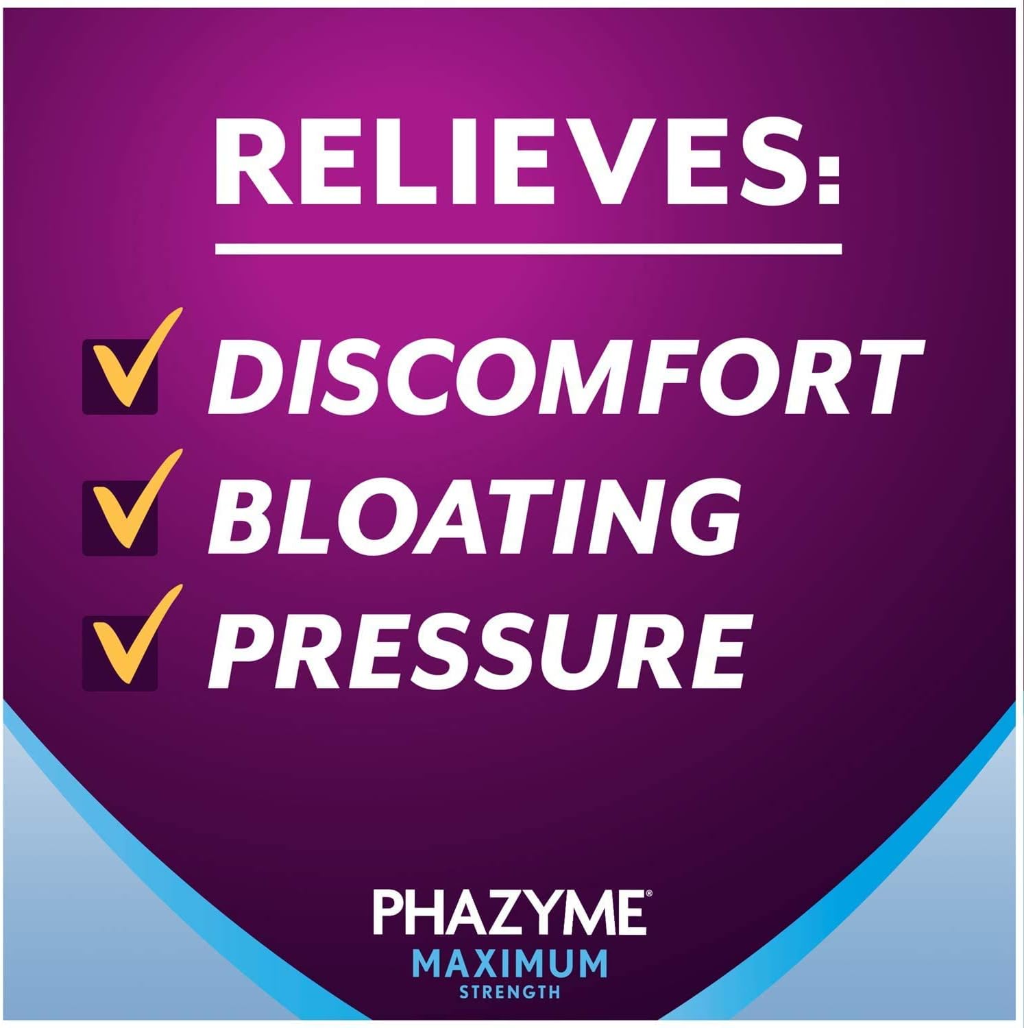 Phazyme Maximum Strength Gas and Bloating Relief | 250 mg Simethicone | 36 Fast GELS | Pack of 4 : Health & Household