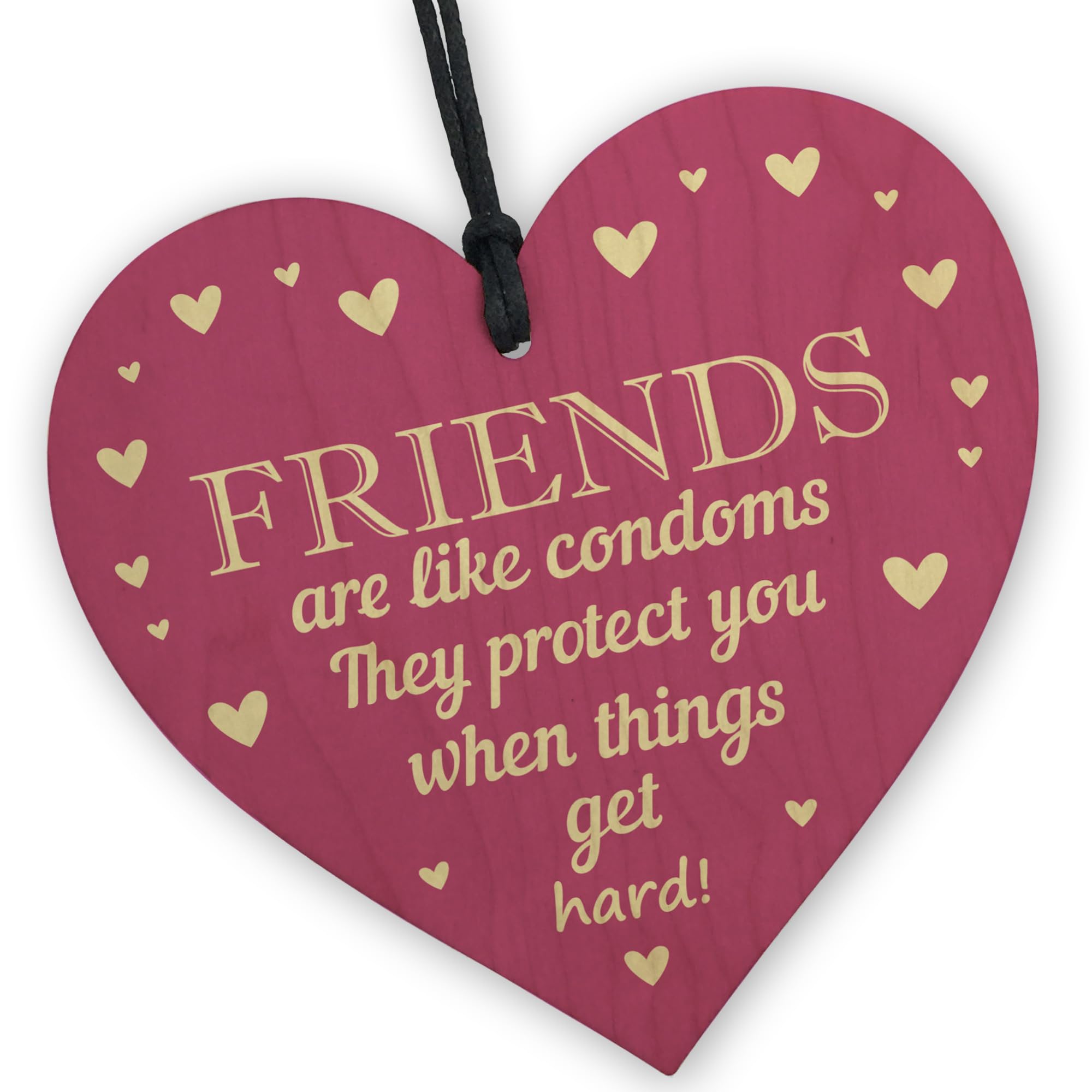Red Ocean FUNNY HILARIOUS FRIENDSHIP SIGN Thank You Gift For Best Friend Gift For Her Him Friendship Gifts For Women Men Special Best Friend Keepsake