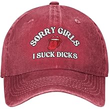 Sorry Girls I Suck Dicks Hat for Men Women Dad Trucker Hat Funny Baseball Cap
