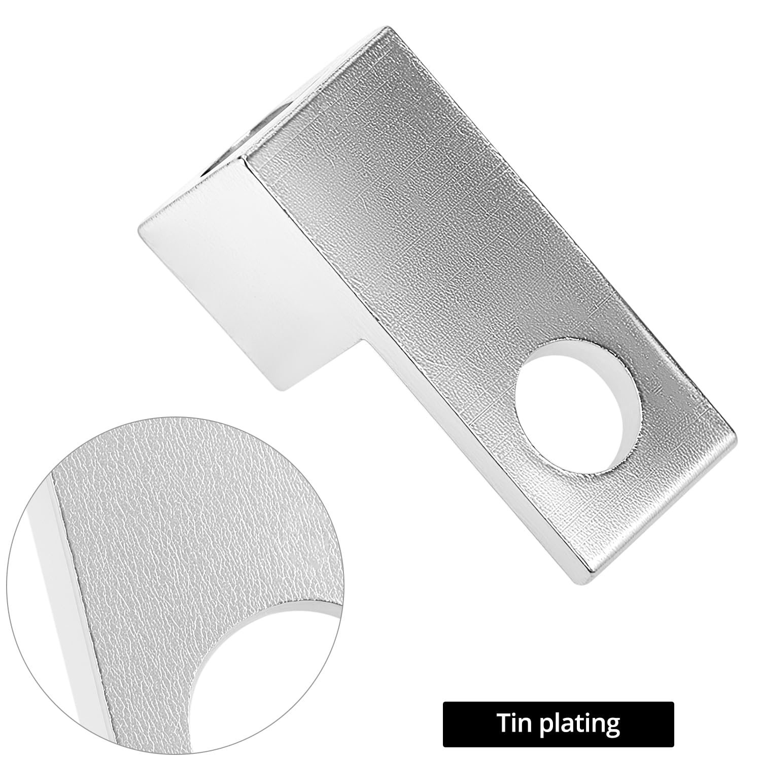 QWORK Aluminum Alloy Mechanical Lugs, Terminal Mechanical Lug, Set of 50, Tin Plated with High-Strength Low-Resistance Structure