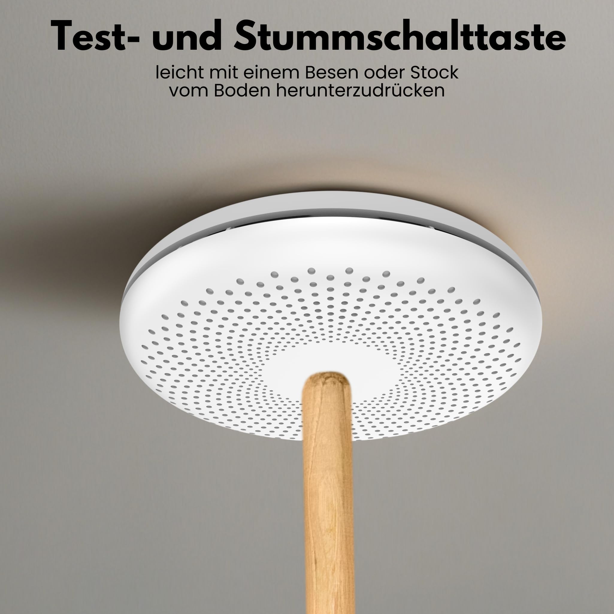 Aroha Link Vernetzte Rauchmelder und Kohlenmonoxid Melder - 10 Jahre Batterie - Kombination CO Melder & Feuermelder Vernetztbar, Kombinationsmelder - 2 Set