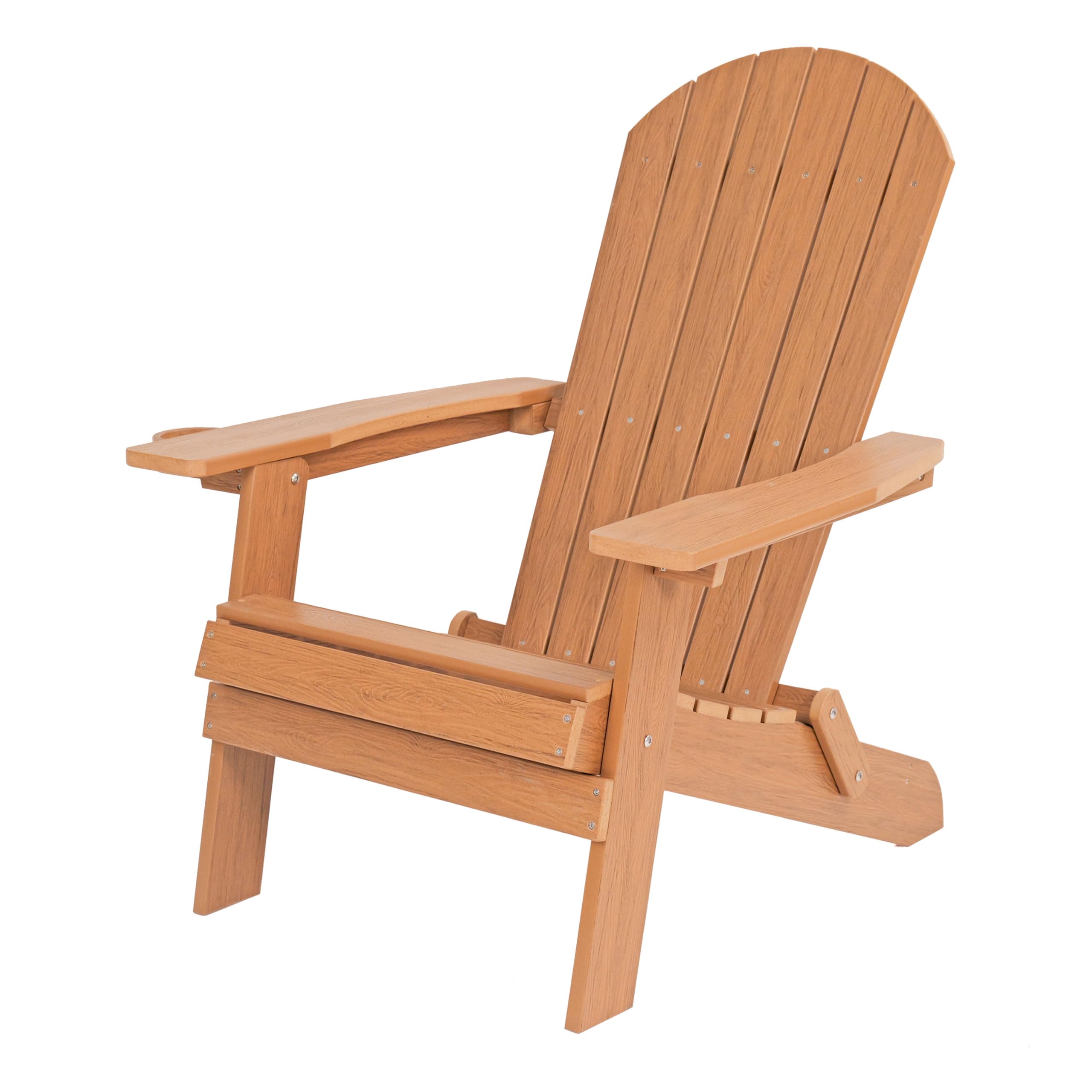 AXI Claire Chaise Adirondack, Transat Plastique, Marron | Chaise De Jardin, 1 Personne/Fauteuil Exterieur/Chaise Exterieur | Transat À Dossier Haut - 84,5 X 77 X 95,5 Cm
