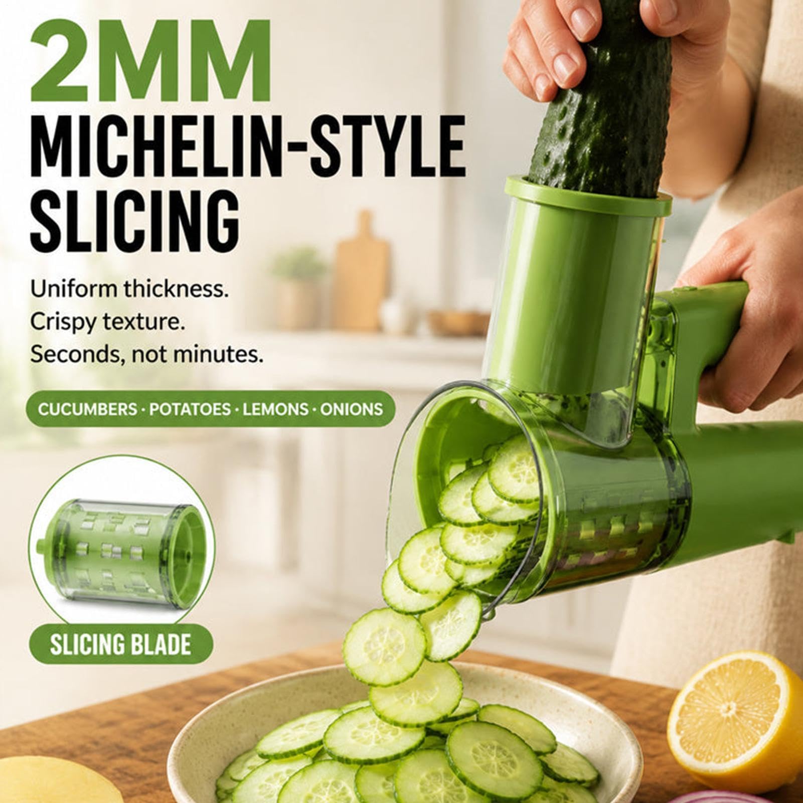 Generico Macchina Ghiaccio Tritato Trituratore Elettrico USB Ricaricabile e