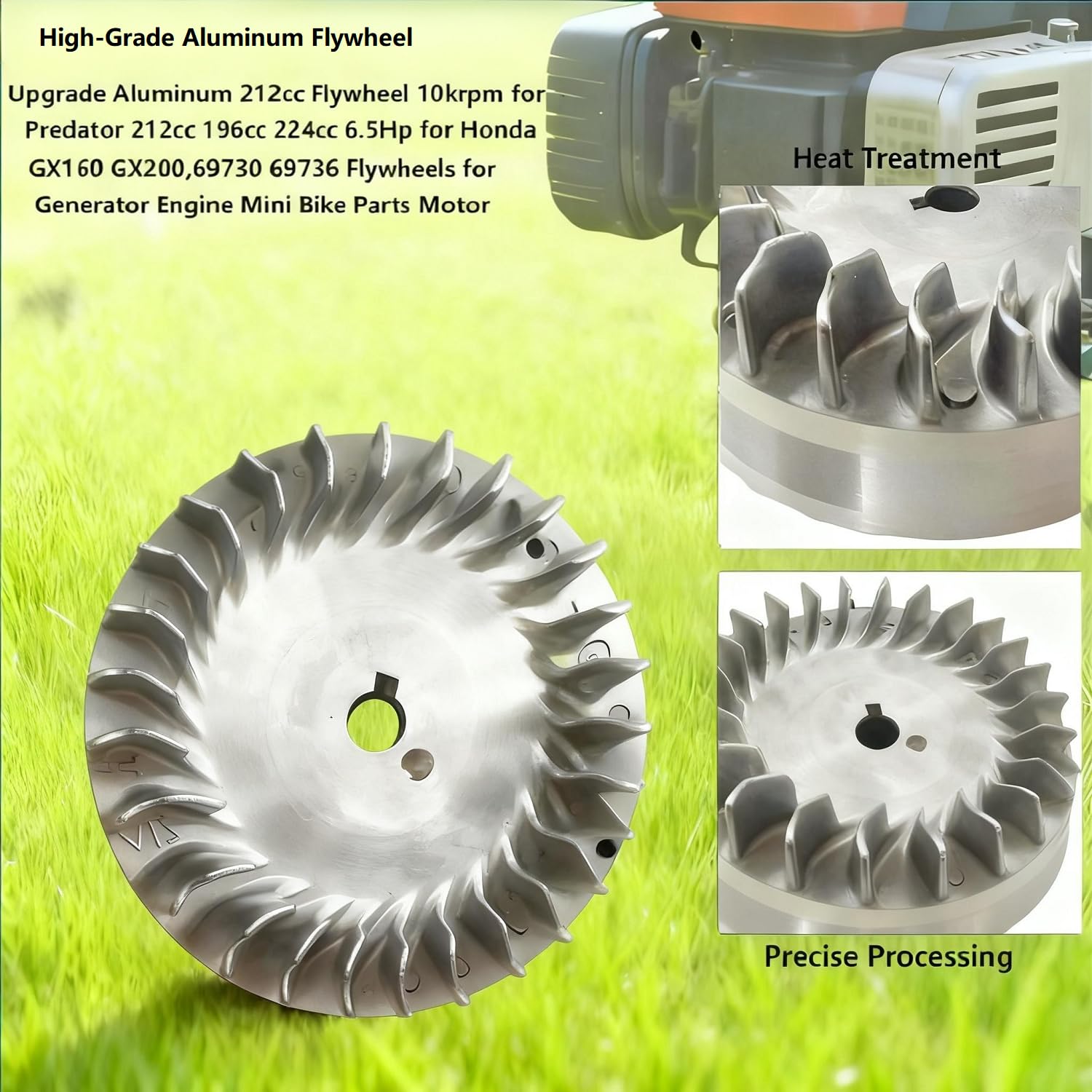 Amazon.com: Upgrade Aluminum 212cc Flywheel 10krpm for Predator