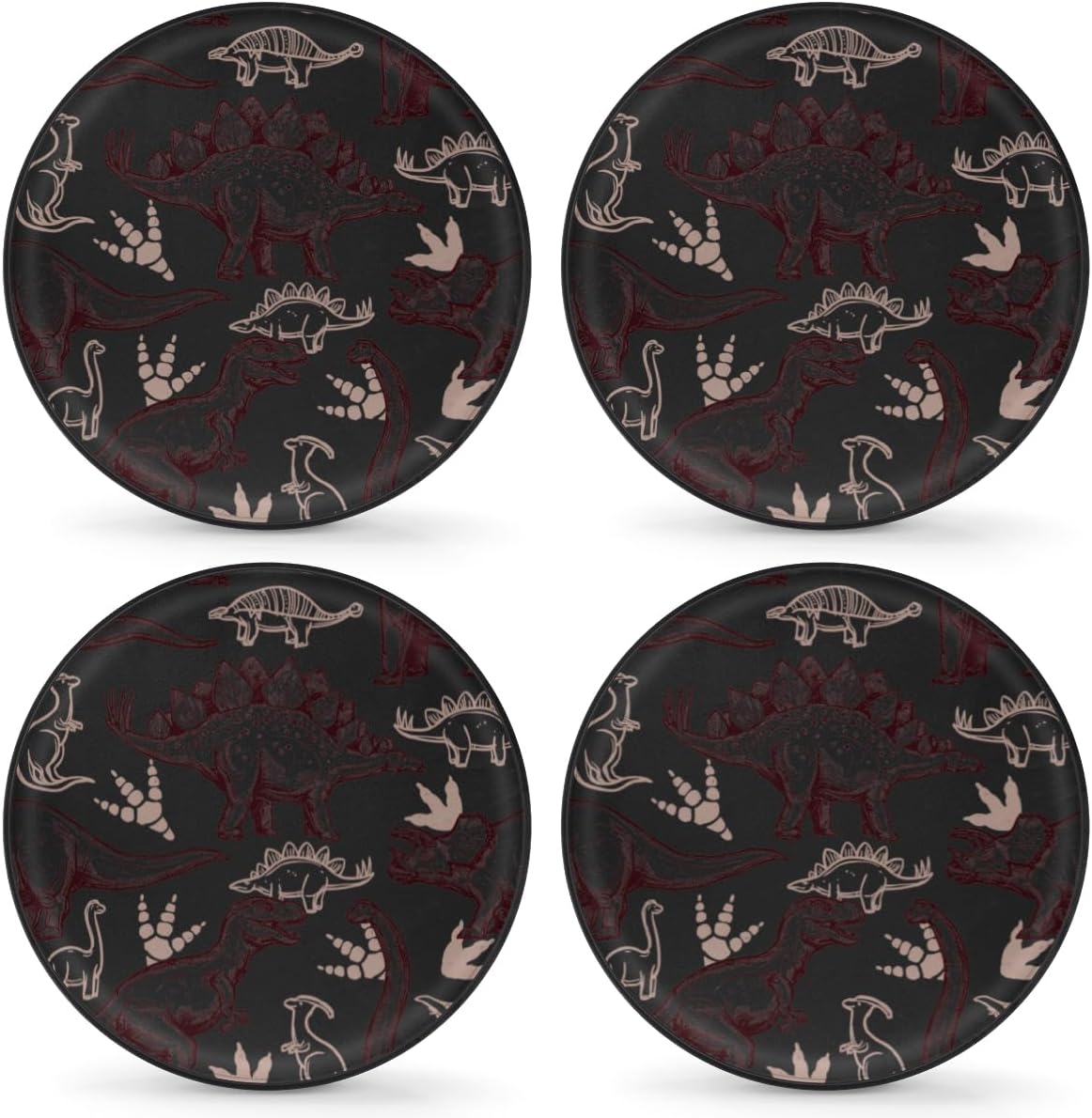 Cool Dinosaurs Tire Covers Portable Spare Tire Cover Soft Durable Waterproof Dustproof Set of 4 Bags 16 Inches for Car Truck SUV Trailer Camper